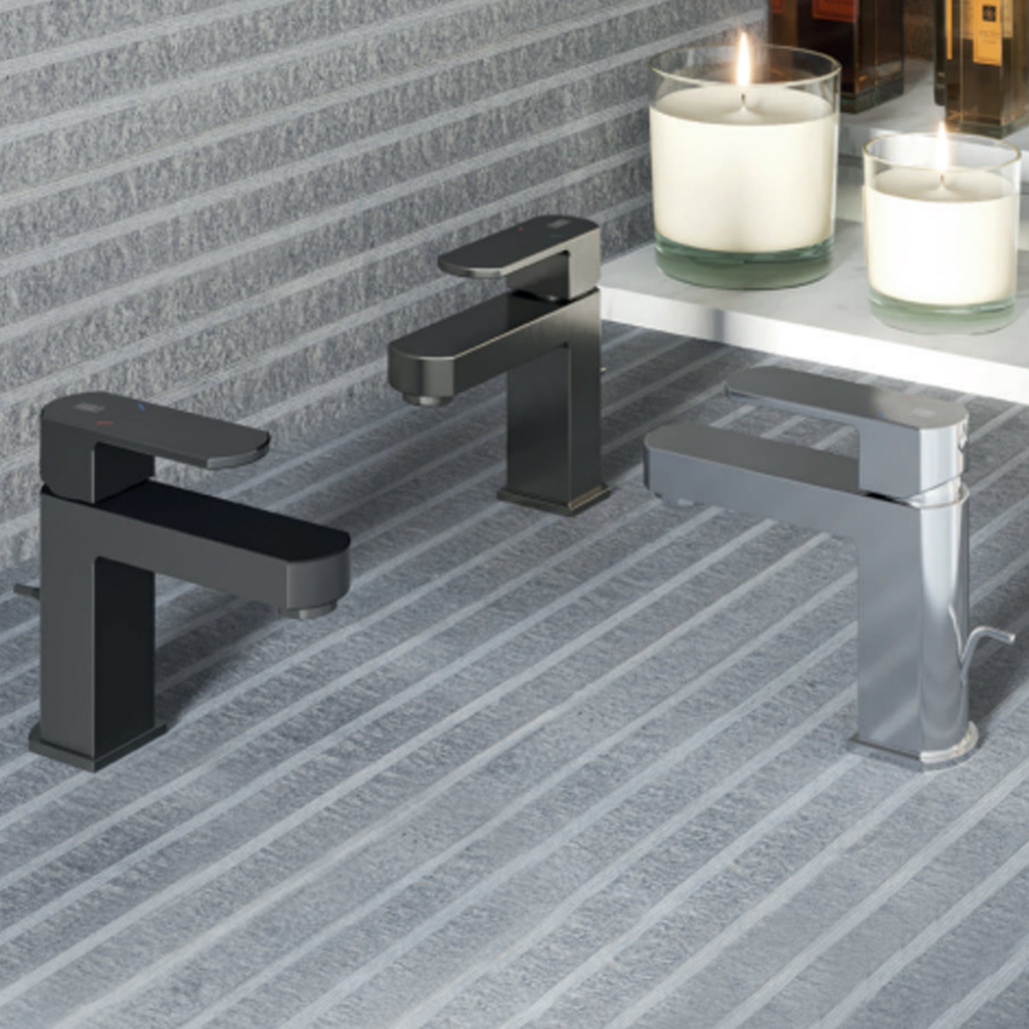  Miscelatore monocomando lavabo RubiFlux serie Dema - Nero Opaco by CeramicStore | Lo specialista del tuo bagno