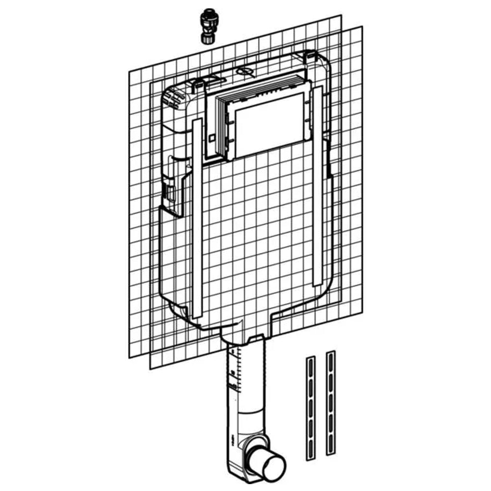 109.790.00.1 Cassetta di scarico da incasso Geberit Sigma 8 cm (Unica+) 4