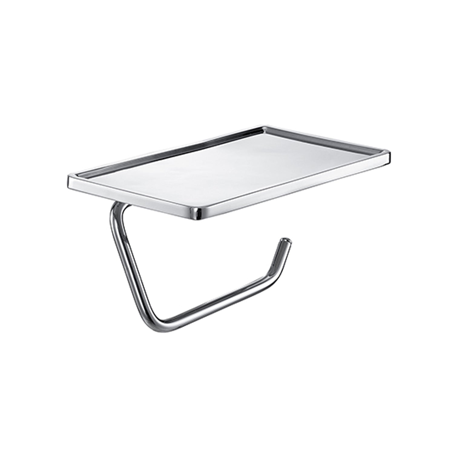 Portarotolo BathCore modello Smart con base appoggio - Nero 2