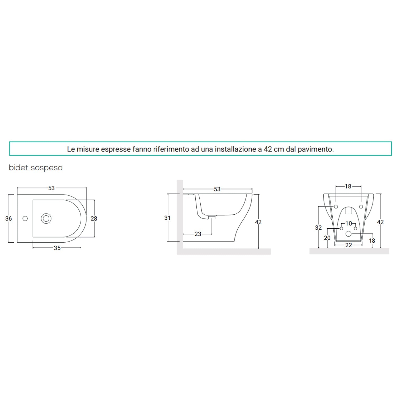  Sanitari sospesi con copriwater soft close BathCore serie Eira L 36 x P 53 cm €“ Bianco lucido by CeramicStore | Lo specialista del tuo bagno