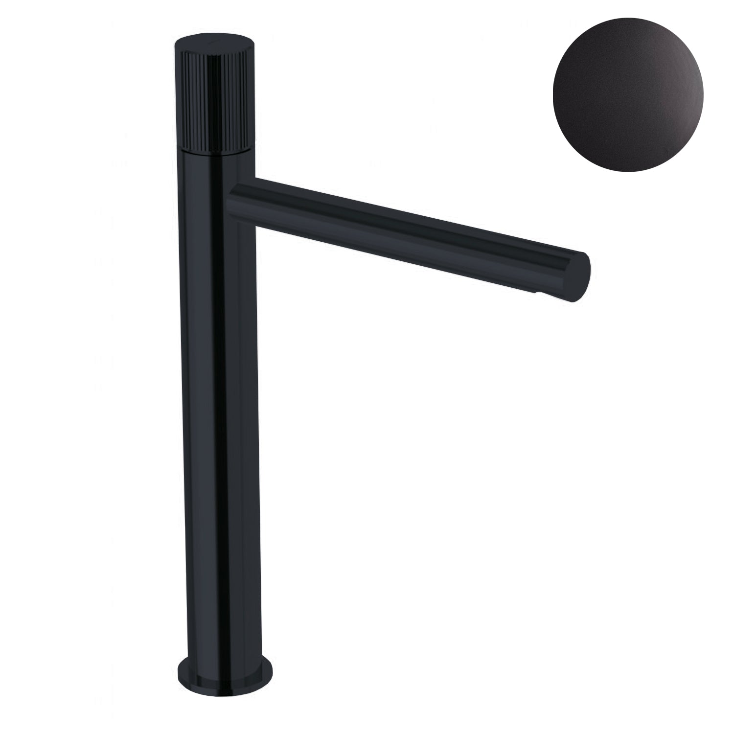 Miscelatore alto lavabo con scarico click clack Paffoni Jo Nero Opaco JO081K-NO 3