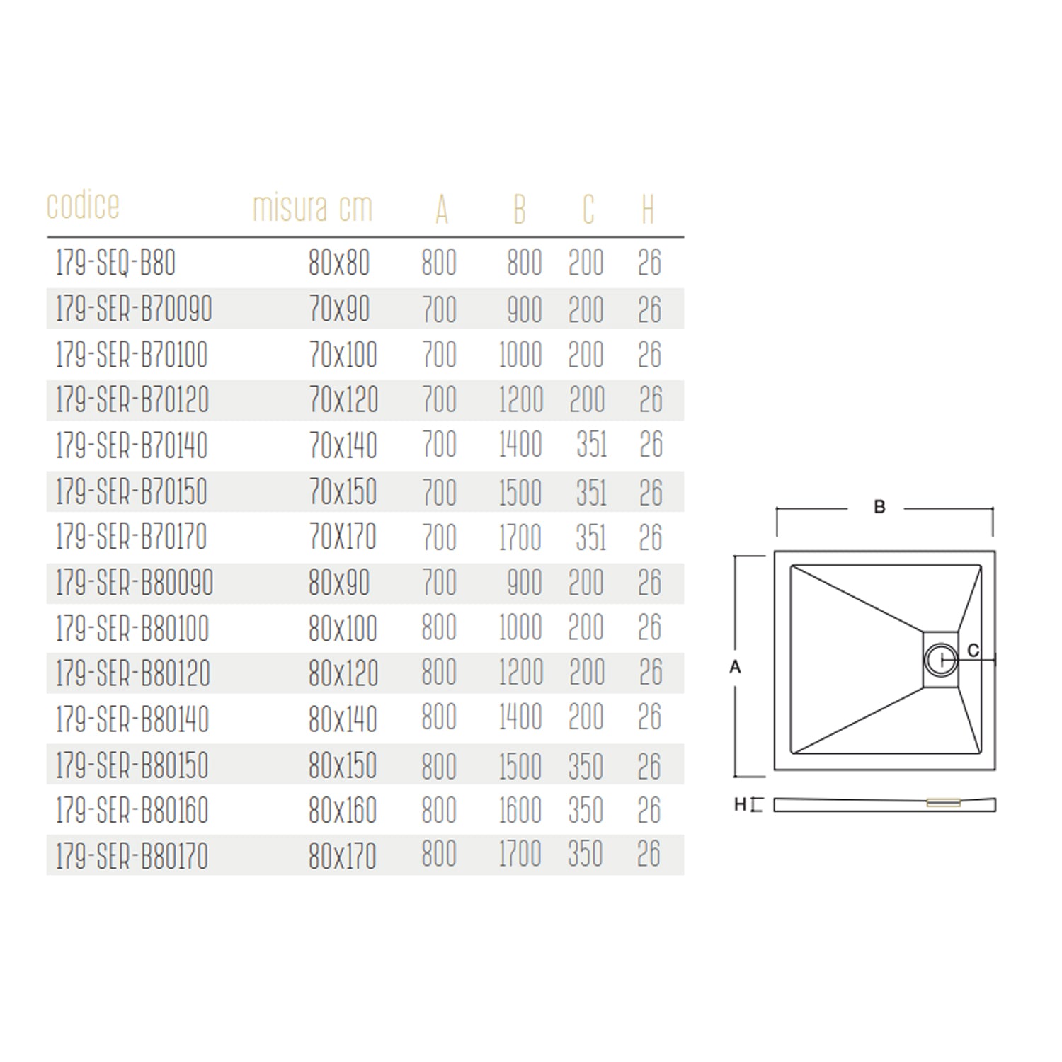 Piatto doccia Stone Essence Slim rettangolare 80x90 cm - Bianco 3
