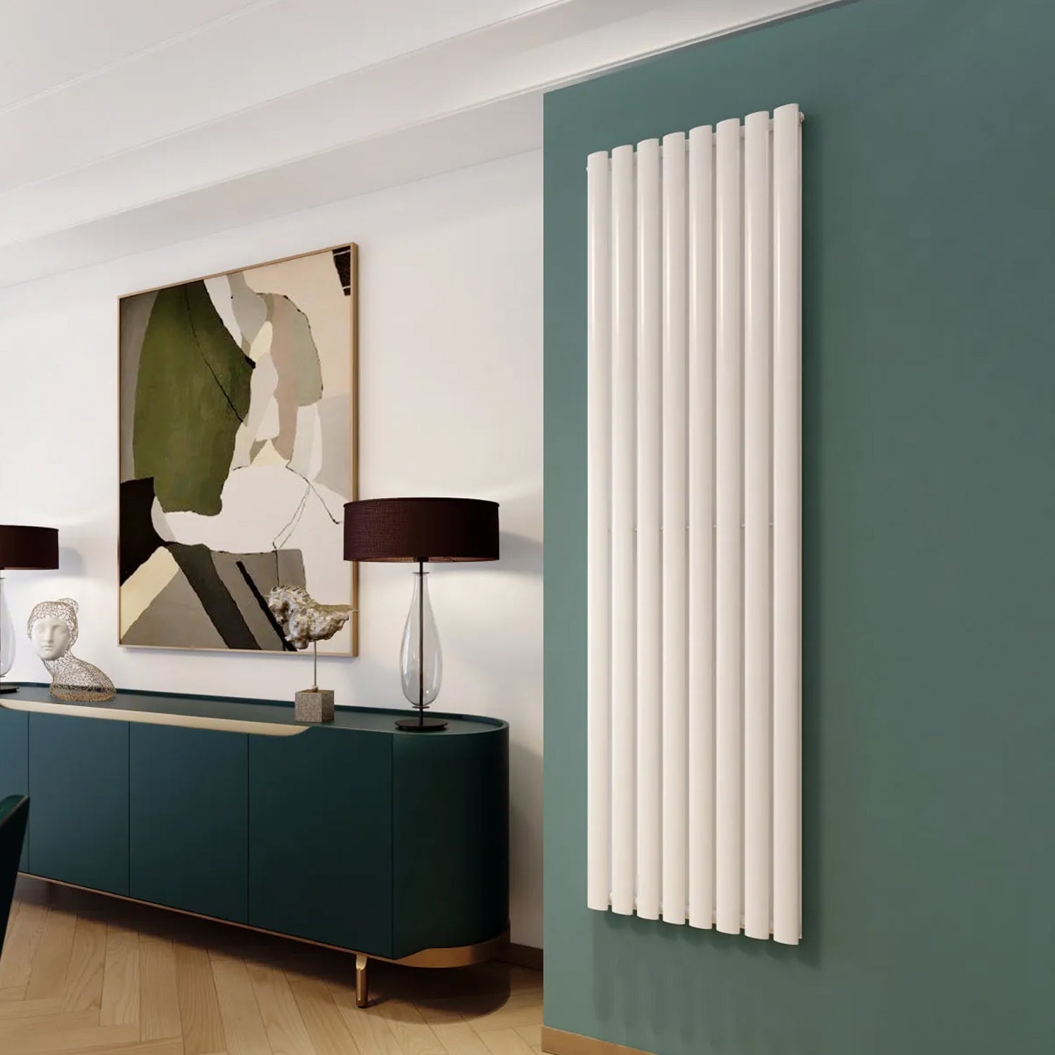  Termoarredo idraulico Doppio modello Piano 1800x480 mm e 1732W - Bianco by CeramicStore | Lo specialista del tuo bagno