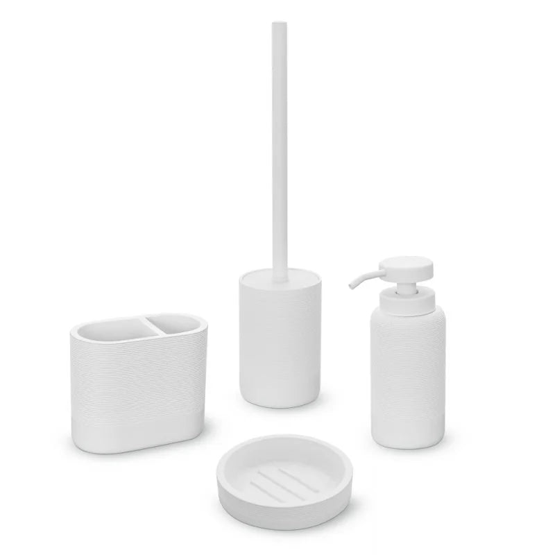 Set accessori bagno BathCore serie Elena - Bianco