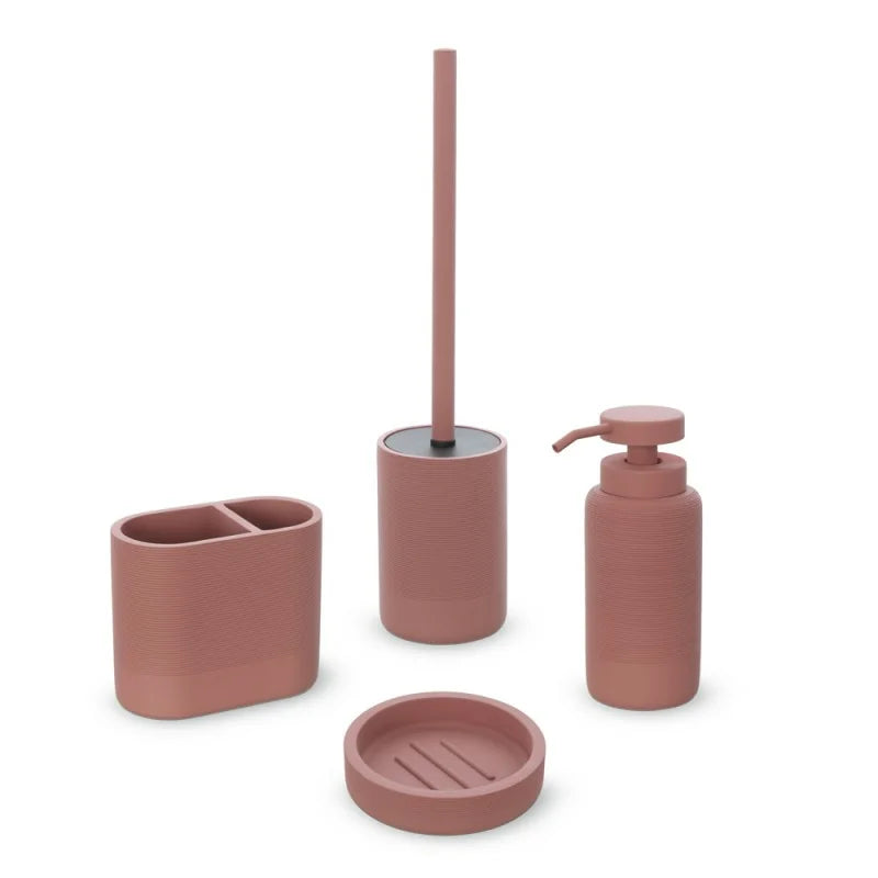 Set accessori bagno BathCore serie Elena - Terracotta