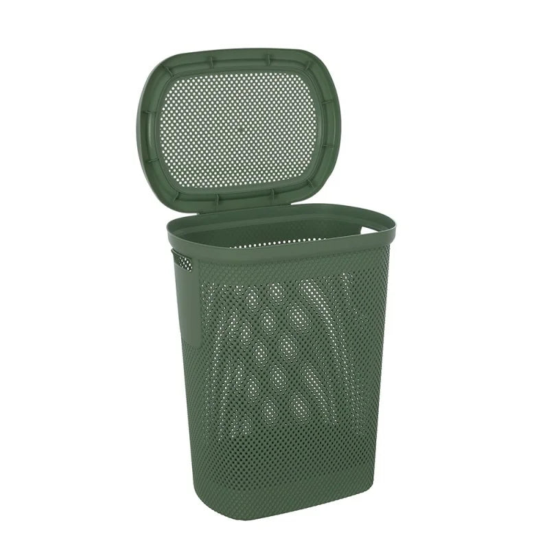Portabiancheria in plastica 58 Lt Bathcore modello Livia - Verde 2