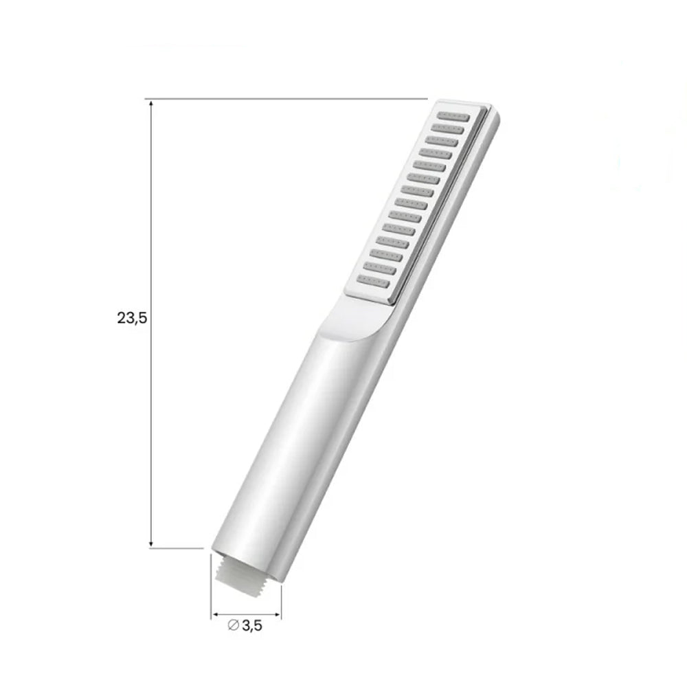 Doccetta Monofunzione quadrata Anticalcare Serie Aqua Collection DocciaGo in ABS - Cromo 2