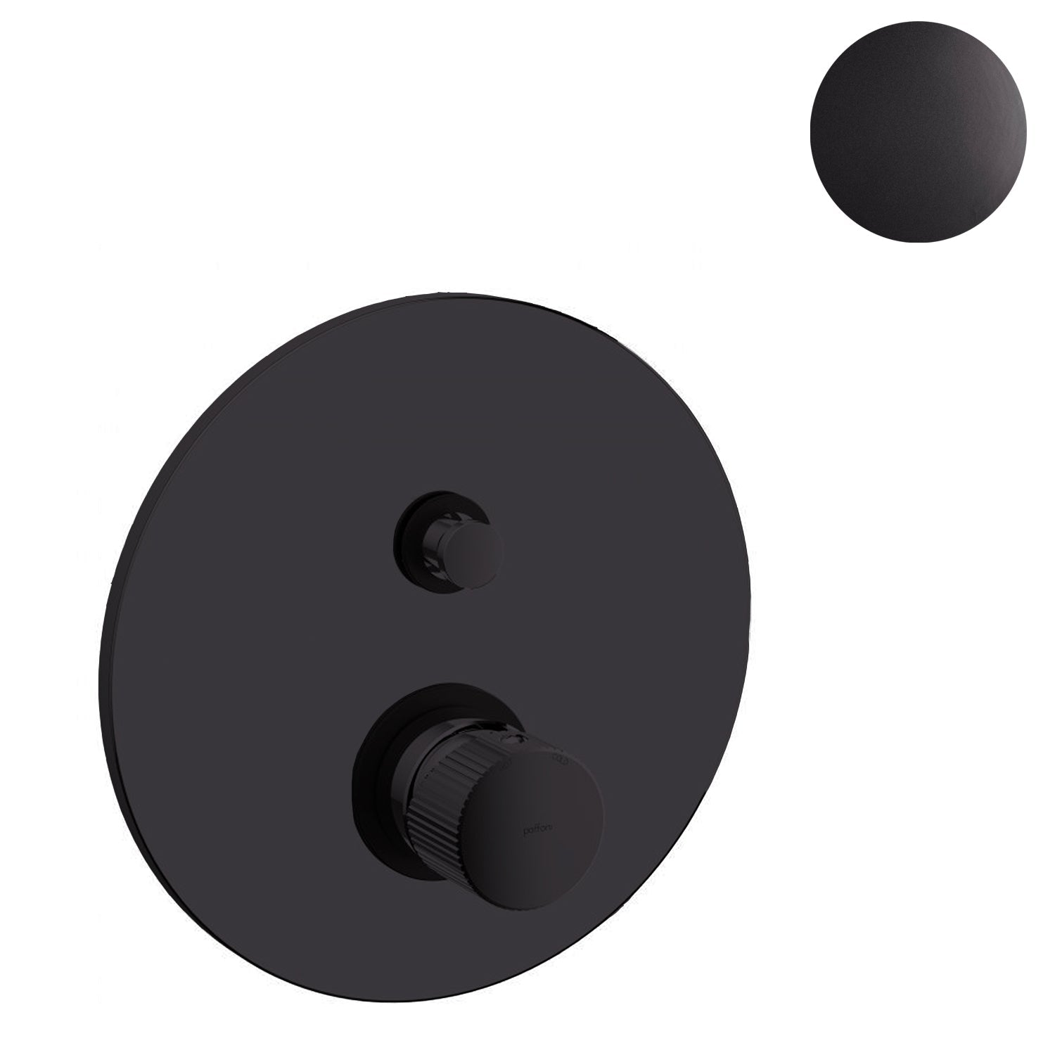 Miscelatore doccia con deviatore a pulsante 2 uscite Paffoni Jo Nero Opaco by CeramicStore | Lo specialista del tuo bagno