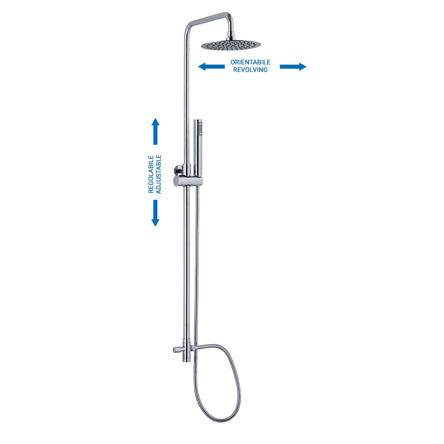  soffione Linz e attacco 3/4F by CeramicStore | Lo specialista del tuo bagno