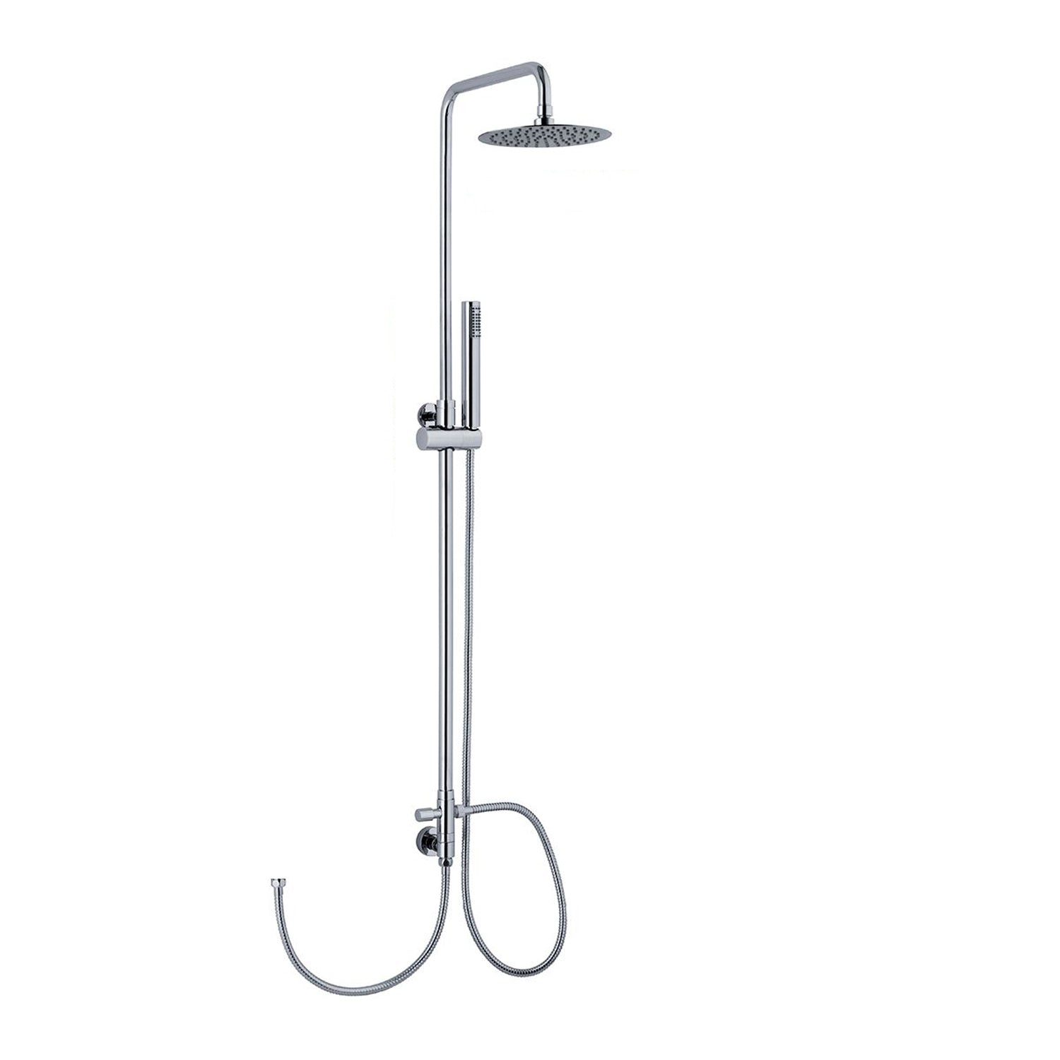 Colonna doccia C40 regolabile con soffione Linz e attacco flessibile by CeramicStore | Lo specialista del tuo bagno