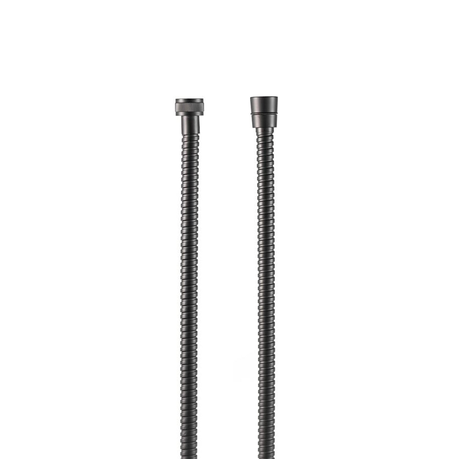 Flessibile doccia a doppia aggraffatura 120cm nero by CeramicStore | Lo specialista del tuo bagno