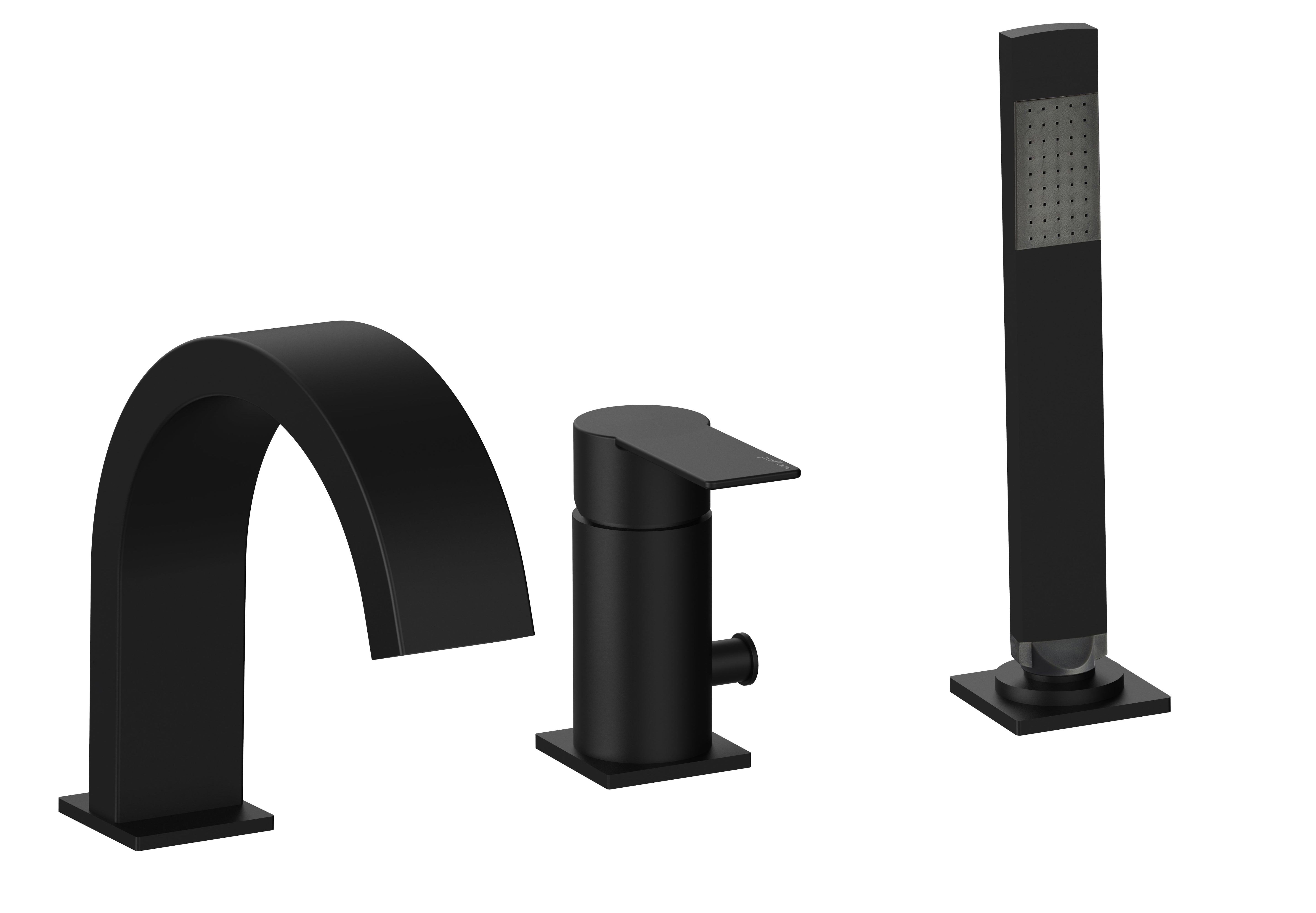 Miscelatore bordo vasca Paffoni con duplex serie Tango - Nero Opaco by CeramicStore | Lo specialista del tuo bagno