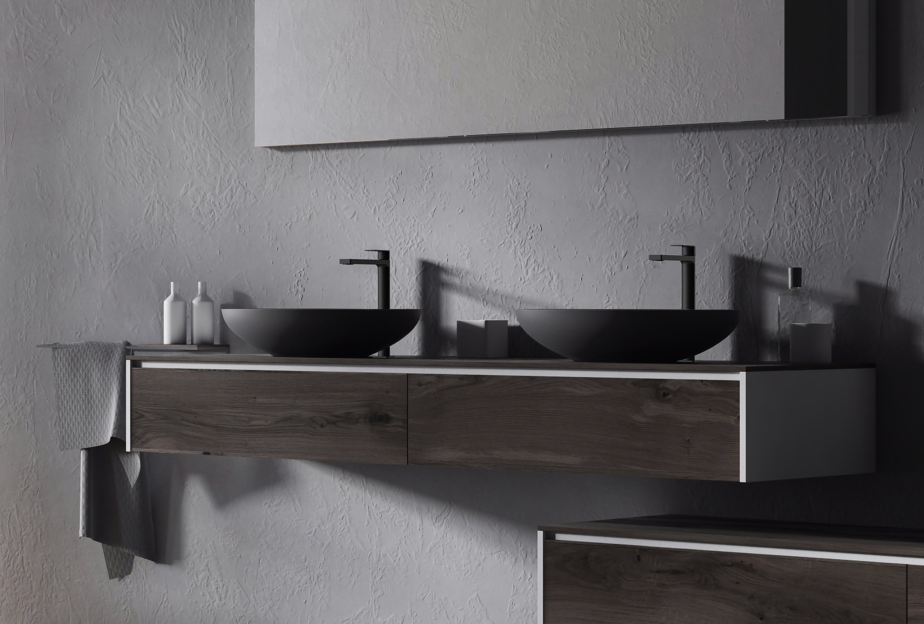  Miscelatore lavabo prolungato senza scarico Paffoni serie Tango - Nero Opaco by CeramicStore | Lo specialista del tuo bagno