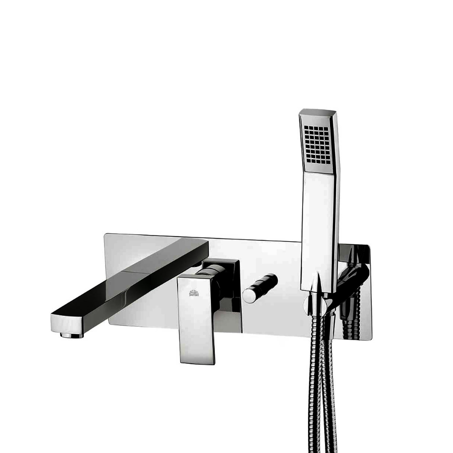 Miscelatore vasca incasso Paffoni serie Elle con set doccia e bocca di erogazione - Steel Looking by CeramicStore | Lo specialista del tuo bagno