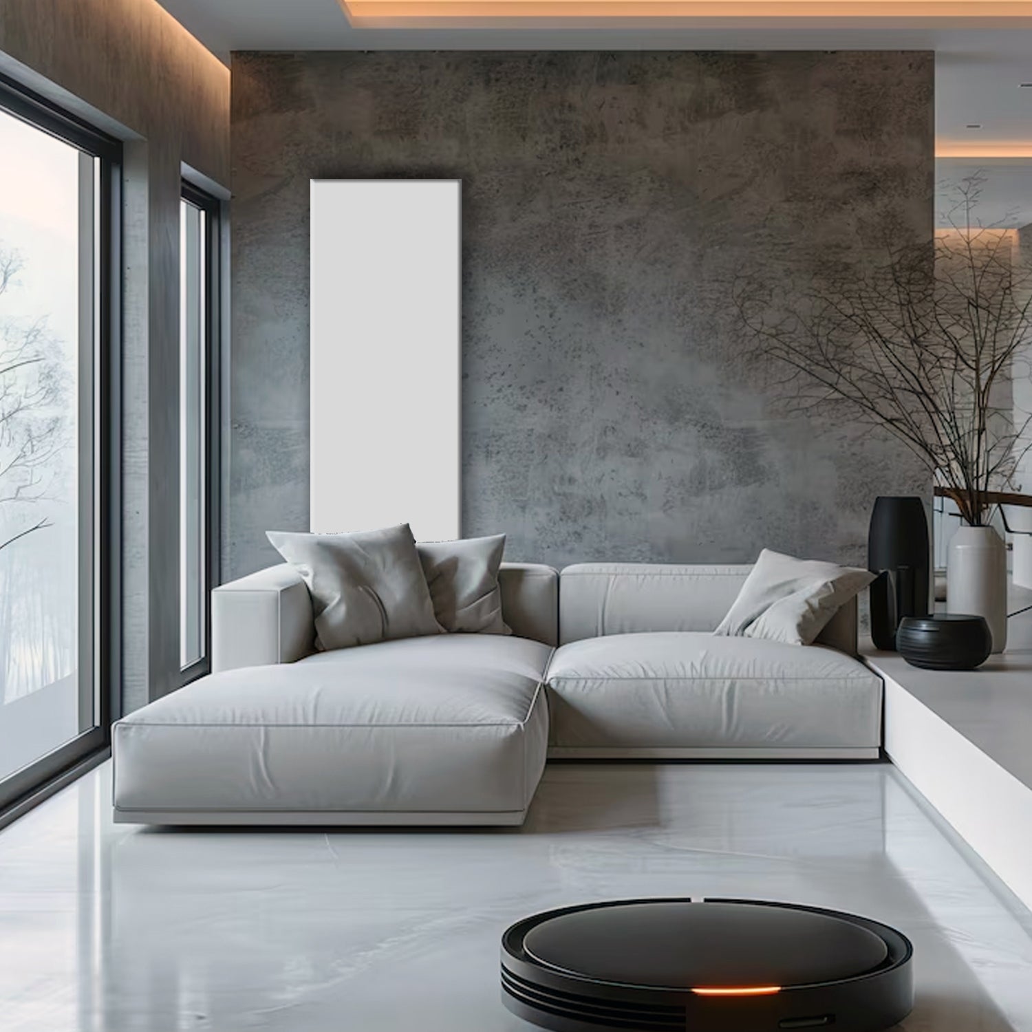 Termoarredo elettrico a piastra verticale modello TermoCrea Bianco 1500x360 mm - Scirocco 4