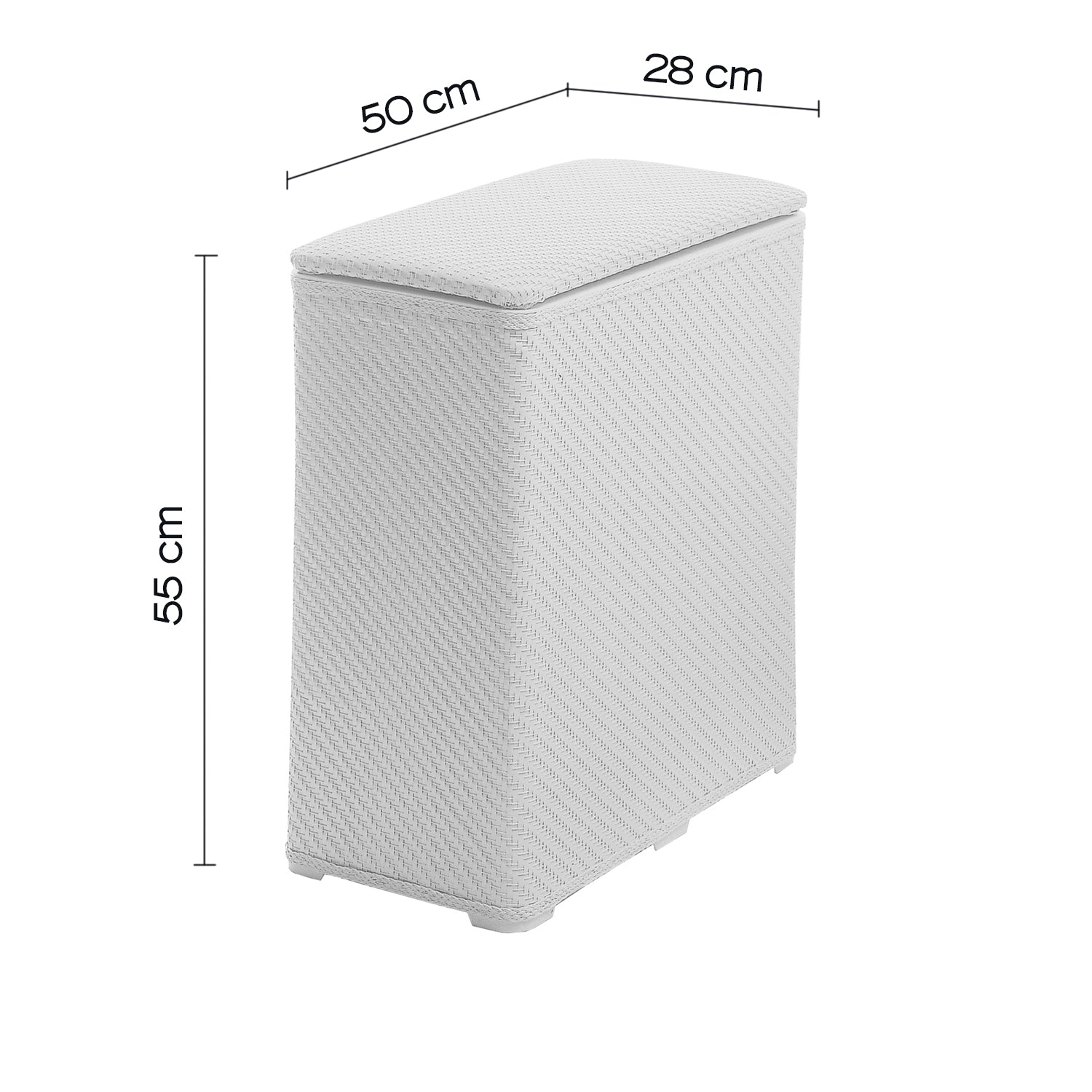  Cesto portabiancheria modello Ambrogio di Gedy - Bianco by CeramicStore | Lo specialista del tuo bagno