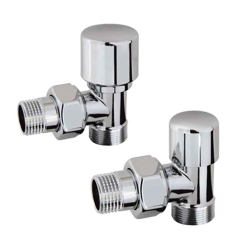 Kit Valvola e Detentore per termoarredo da bagno finitura cromata RCR Poletti by CeramicStore | Lo specialista del tuo bagno