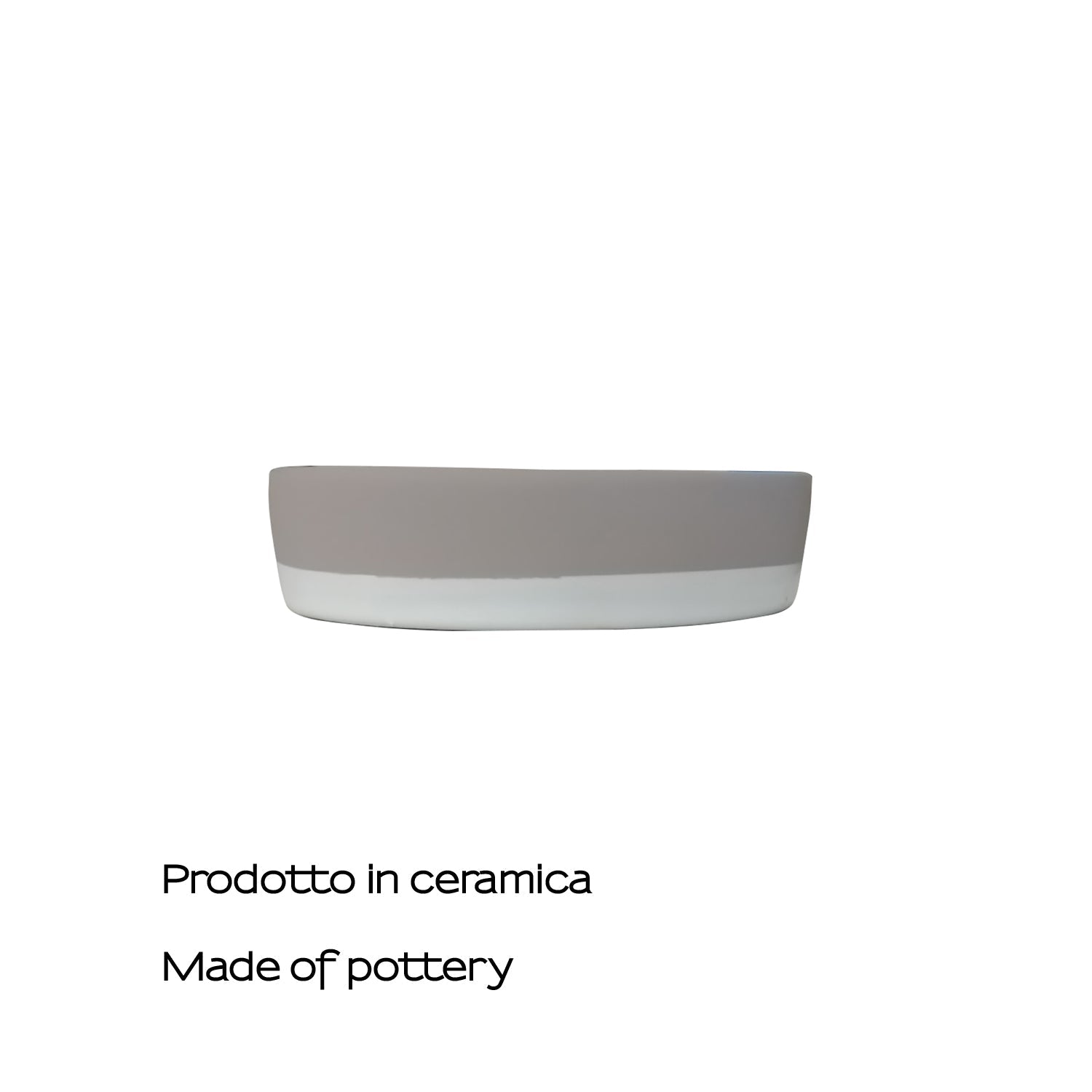  Portasapone in ceramica Gedy serie New Mizar - Tortora chiaro