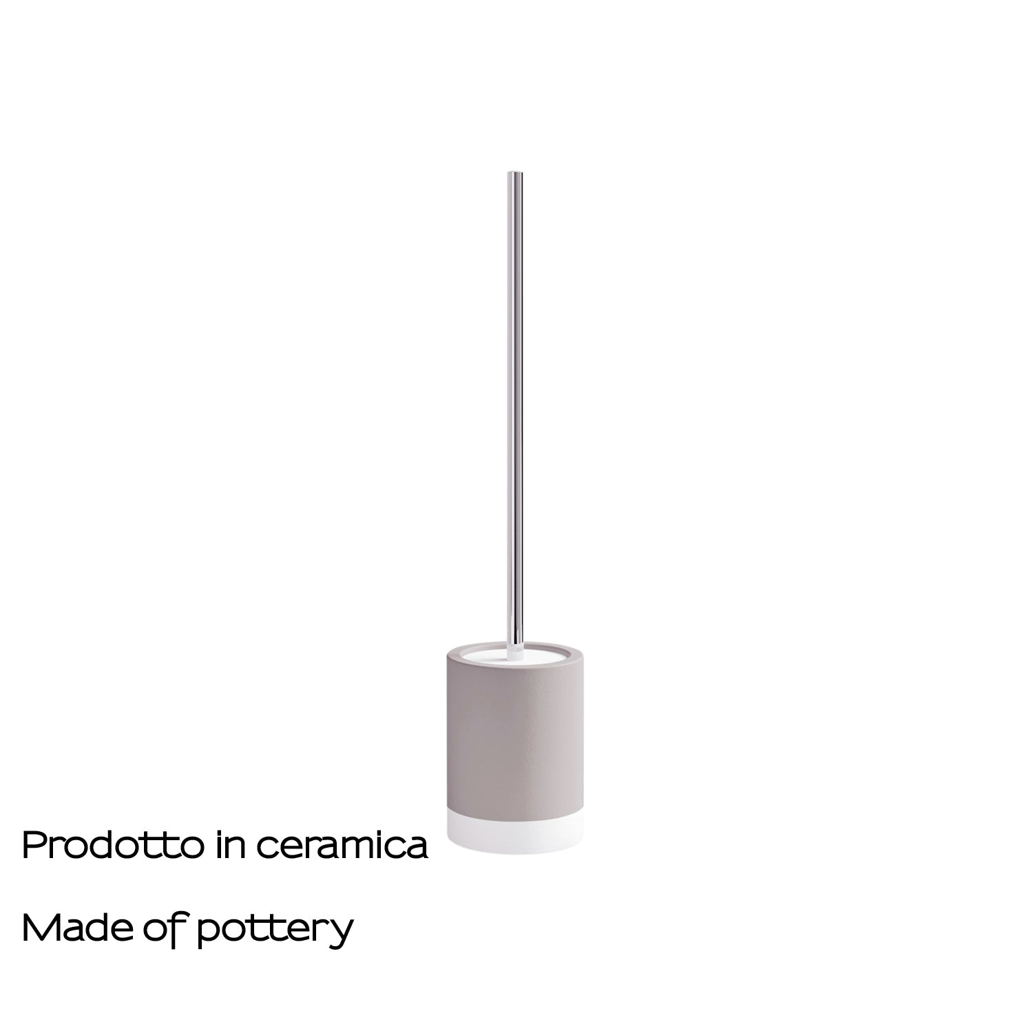  Scopino in ceramica Gedy serie New Mizar - Tortora Chiaro by CeramicStore | Lo specialista del tuo bagno