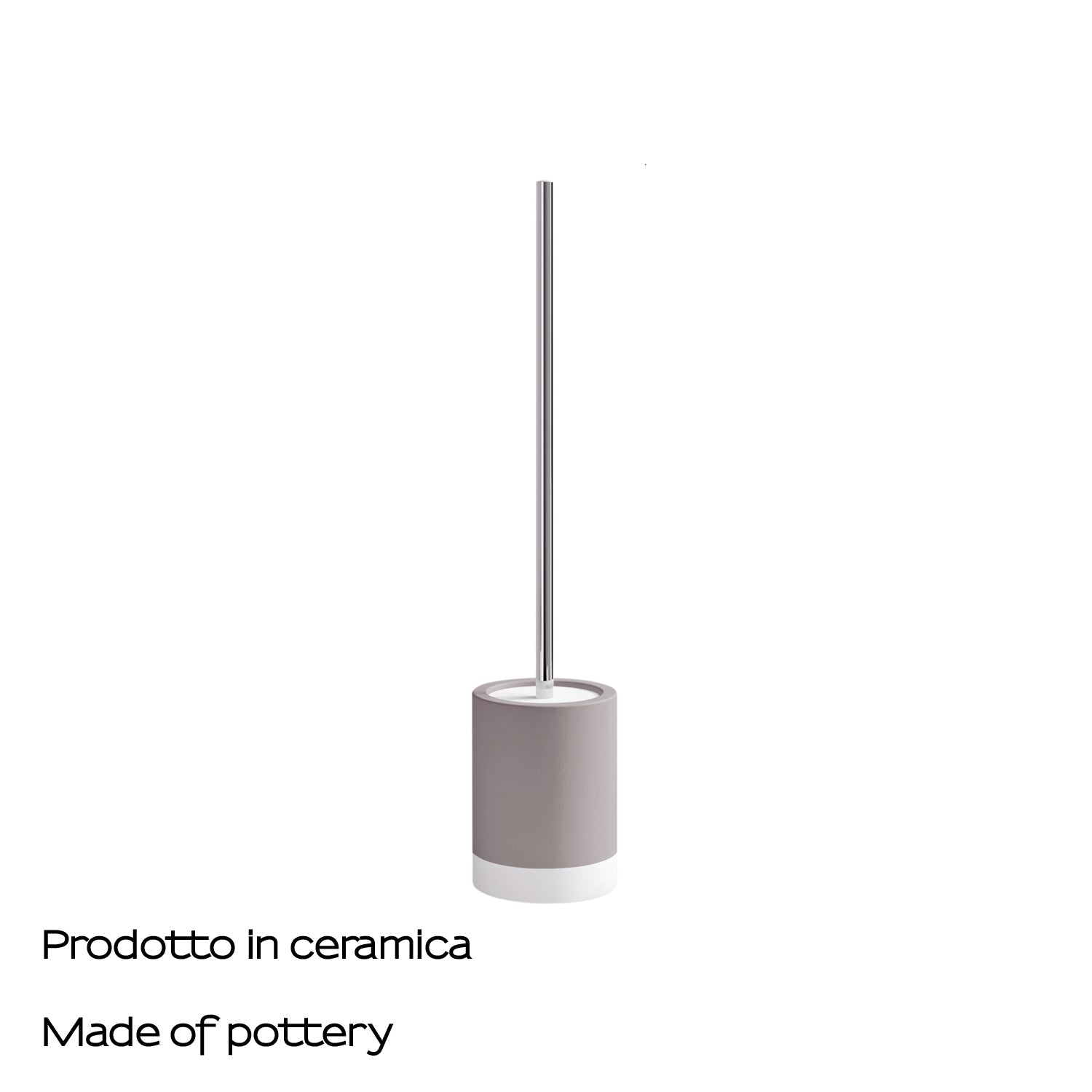  Scopino in ceramica Gedy serie New Mizar - Tortora by CeramicStore | Lo specialista del tuo bagno