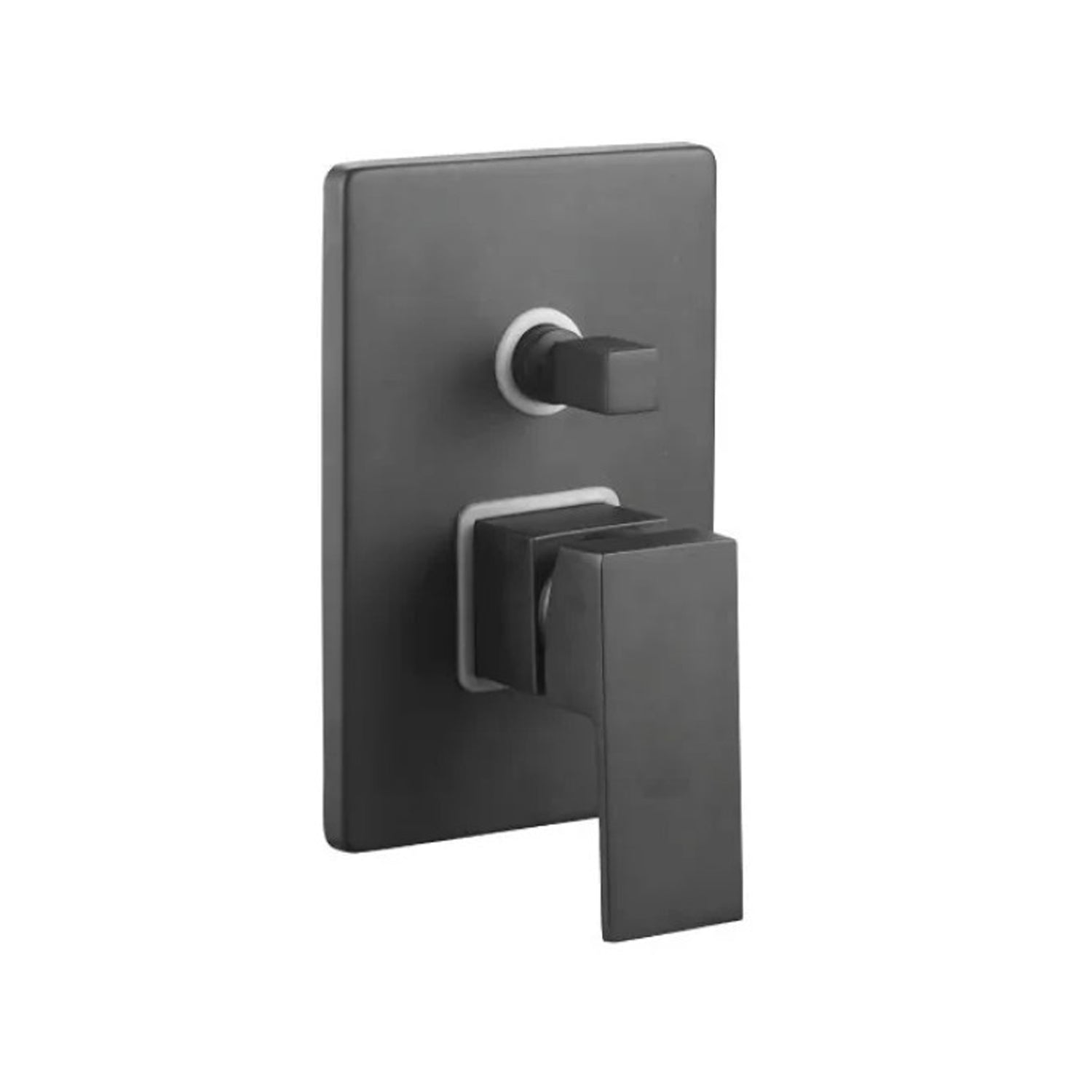 Miscelatore monocomando a incasso doccia a due uscite Rubiflux serie Green 2.0 - Nero Opaco