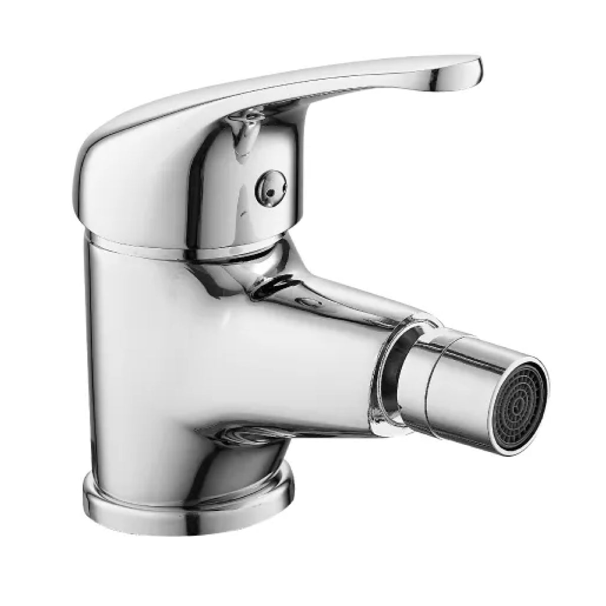 Rubinetto miscelatore monocomando cromato per bidet RubiFlux Blu 2.0