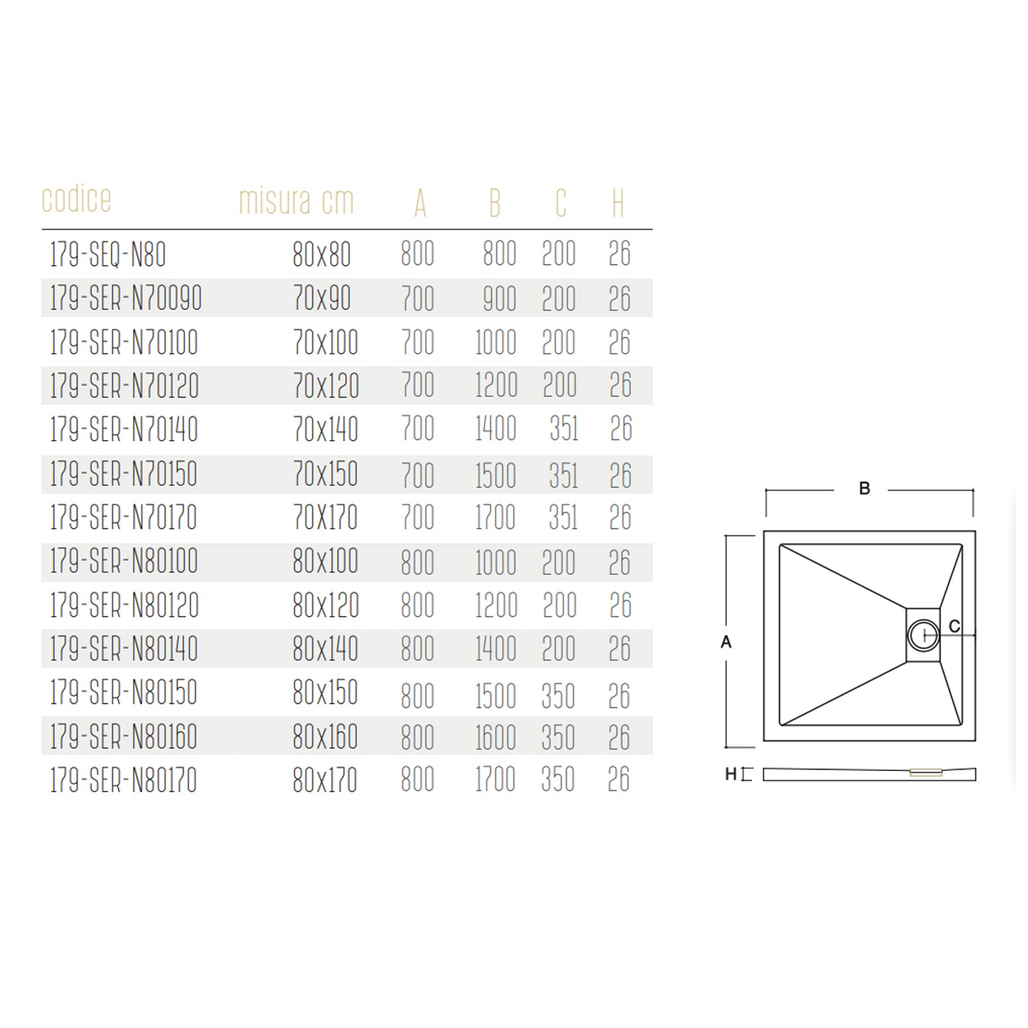 Piatto doccia Stone Essence Slim rettangolare 80x150 cm - Nero 3