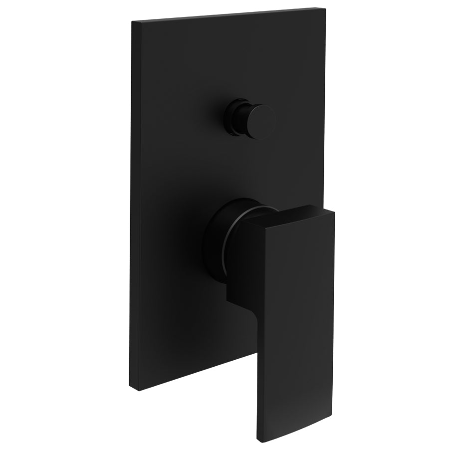 Miscelatore doccia incasso Paffoni Elle con deviatore incorporato. Nero Opaco