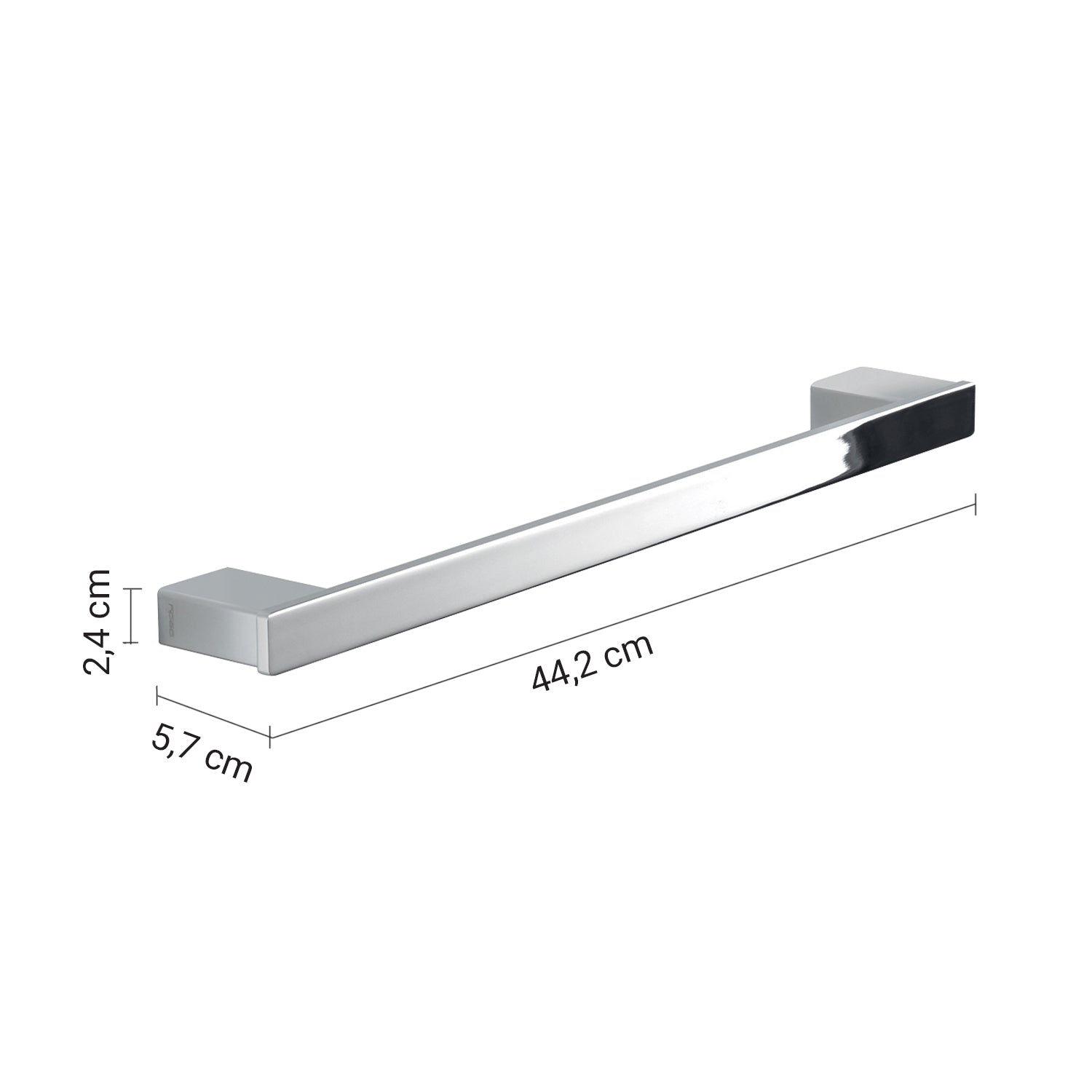  Portasalviette a parete Gedy serie Lounge 45 cm - Cromato by CeramicStore | Lo specialista del tuo bagno