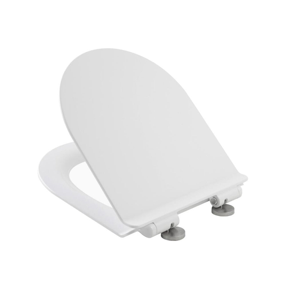 Copriwater flat soft close a sgancio rapido in termoindurente  per vasi serie LineaM Bathcore - Bianco Opaco