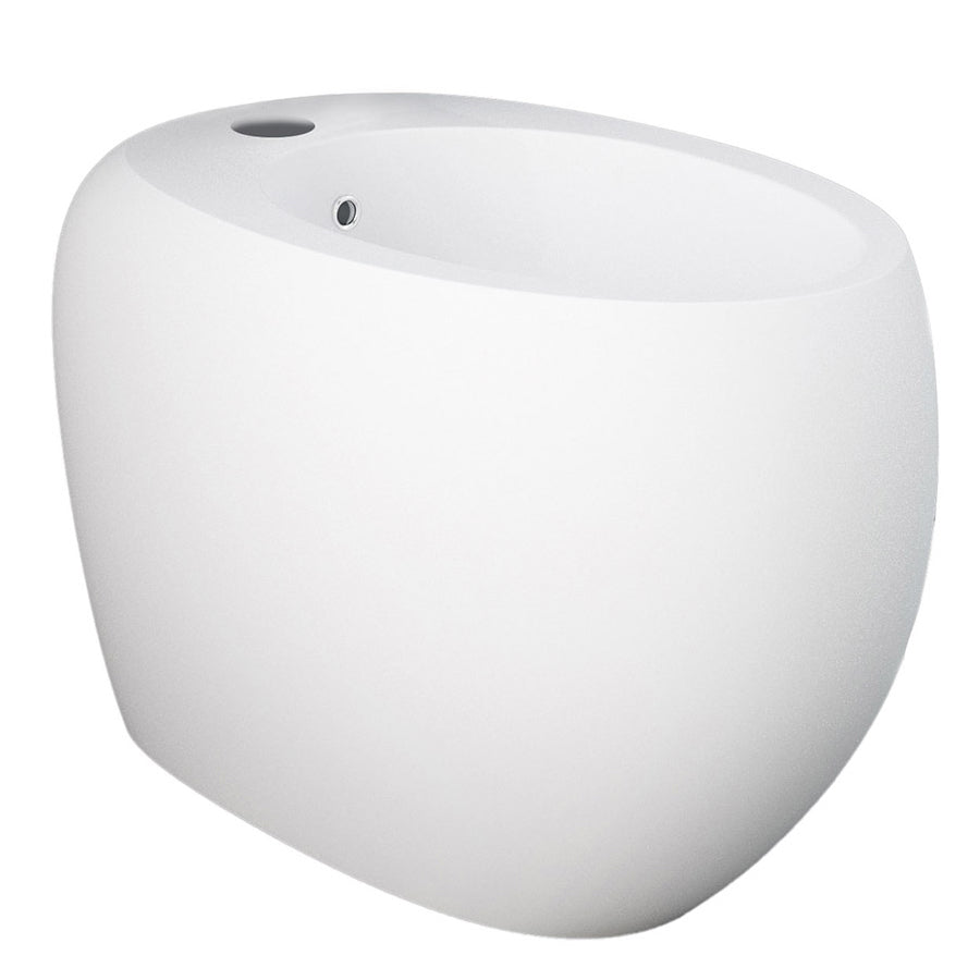  Coppia di sanitari filomuro con wc senza brida modello Cloud di Rak Ceramics compreso coprivaso cm 56 Bianco Opaco