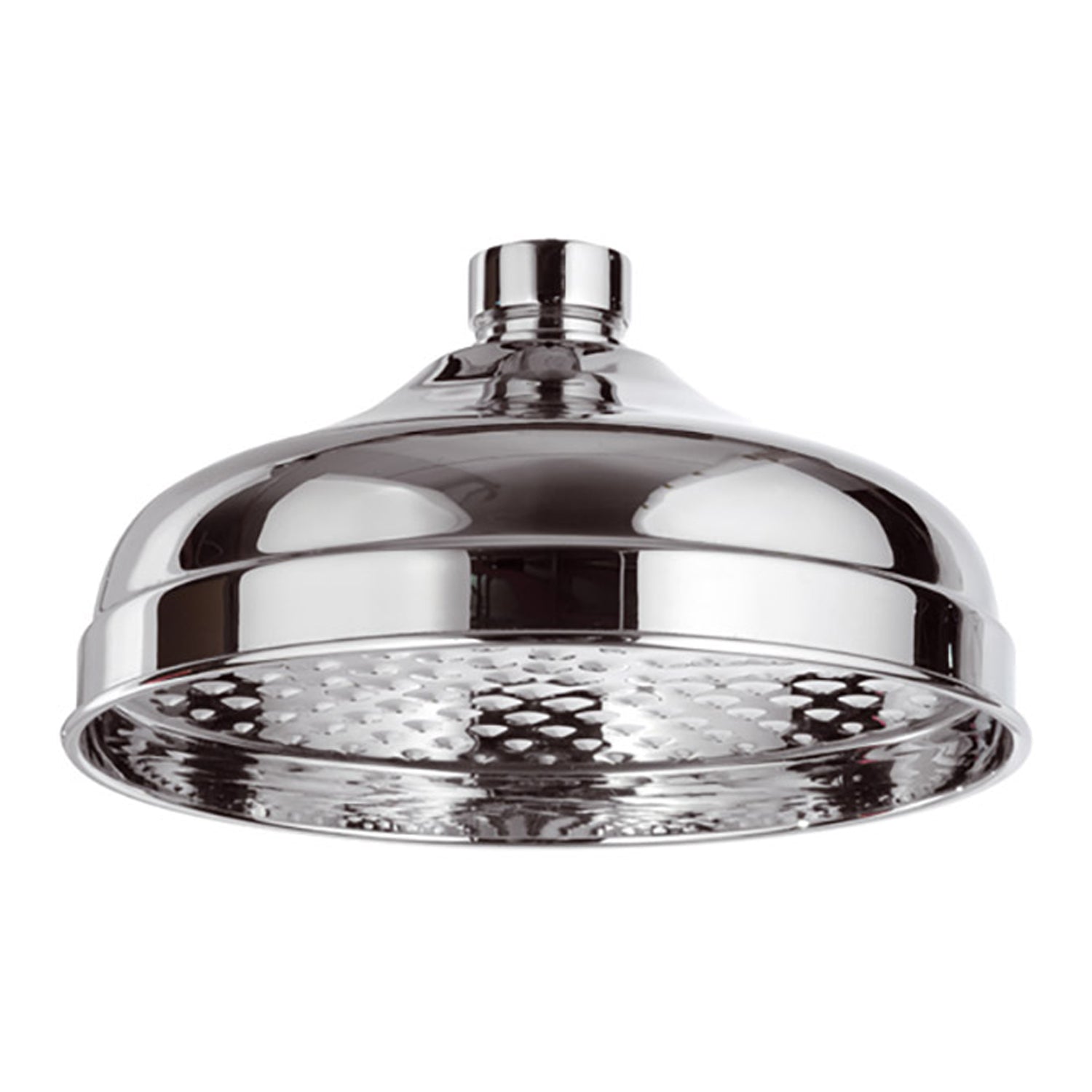 Soffione doccia in ottone cromato con getto a pioggia diam. 20