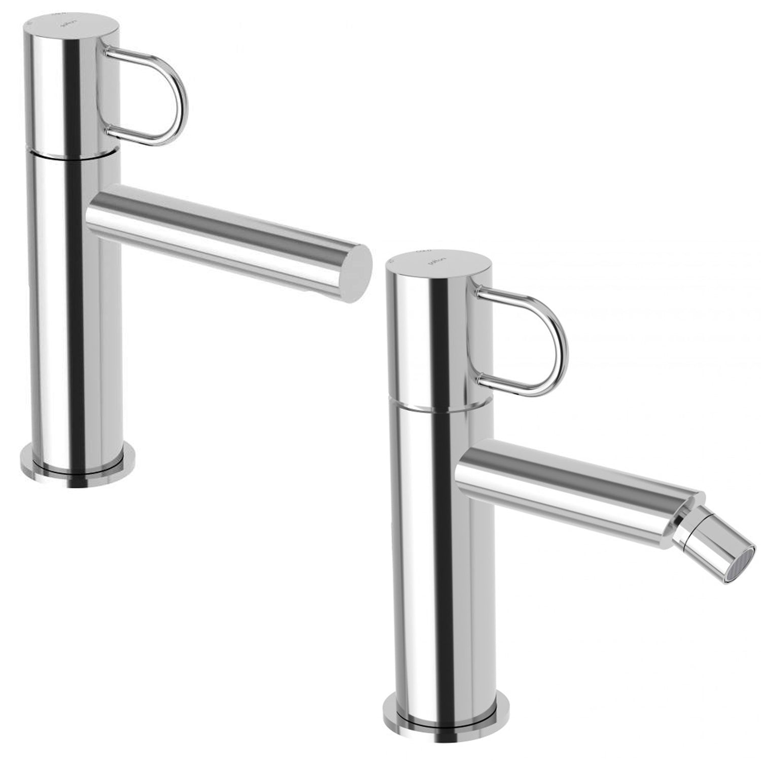 Set di miscelatori lavabo e bidet con scarico click clack Paffoni Jocker cromato by CeramicStore | Lo specialista del tuo bagno
