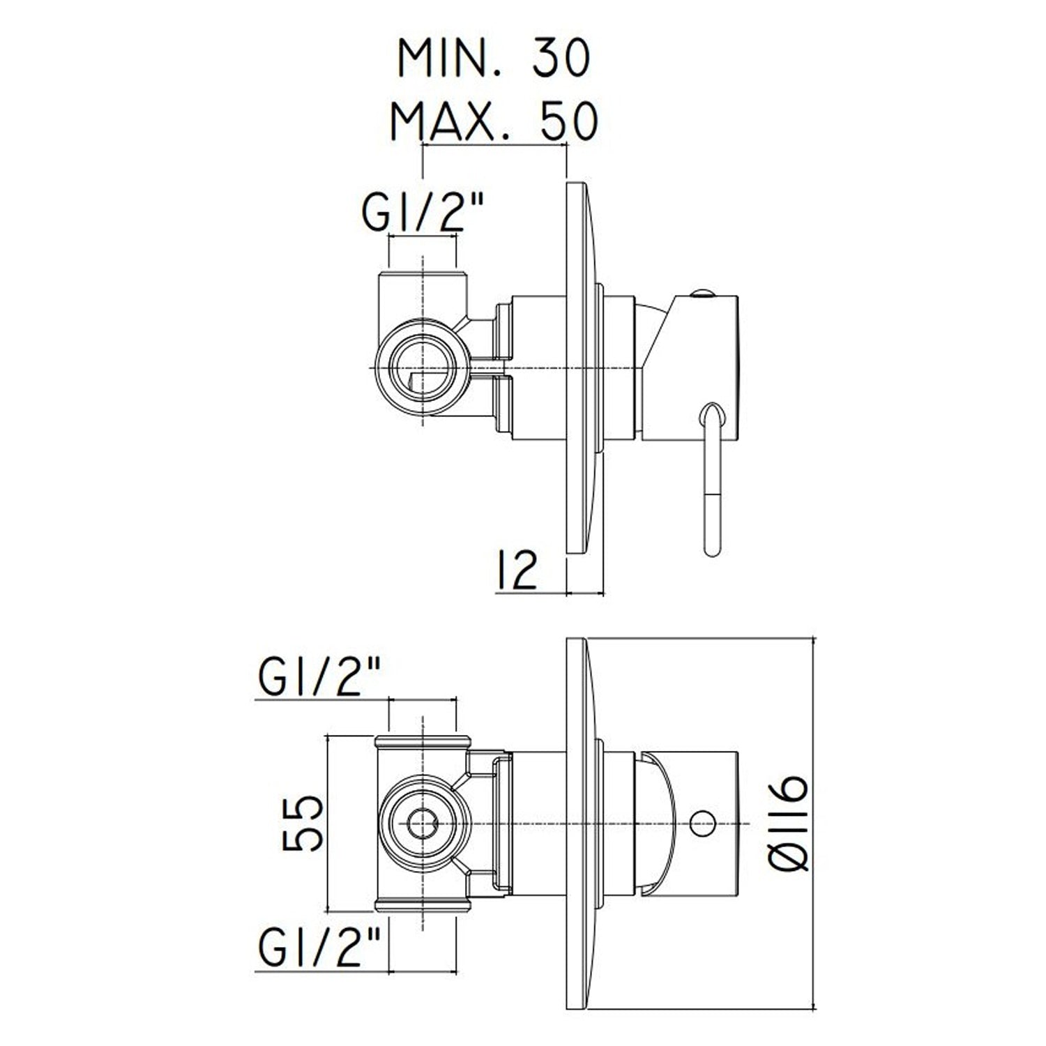  Set di miscelatori lavabo