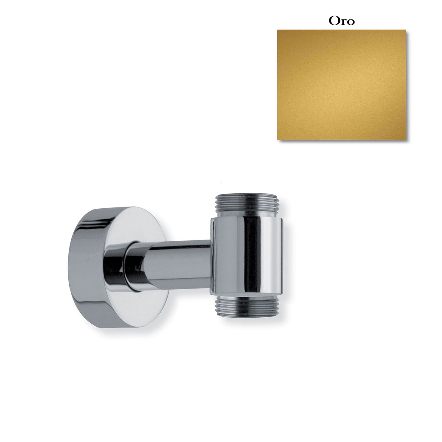 Supporto inferiore con attacco flessibile per colonna doccia esterno oro by CeramicStore | Lo specialista del tuo bagno