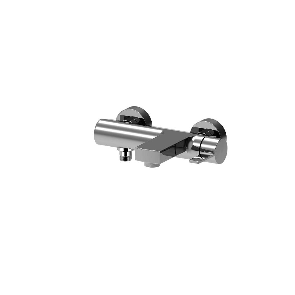 Miscelatore vasca a parete serie Rock modello RO022ST Steel looking Paffoni by CeramicStore | Lo specialista del tuo bagno