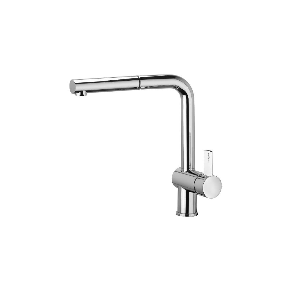 Miscelatore cucina con doccetta estraibile serie Rock modello RO185CR cromo Paffoni by CeramicStore | Lo specialista del tuo bagno