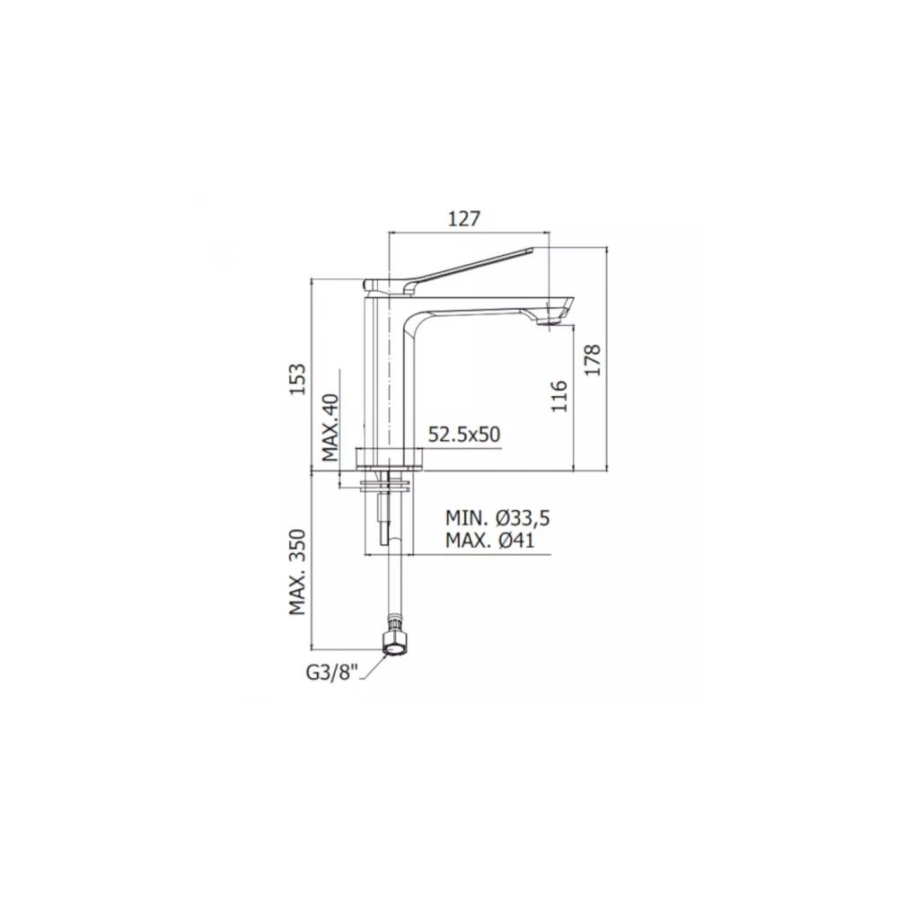  Miscelatore lavabo senza scarico serie Tilt modello TI071ST steel looking Paffoni by CeramicStore | Lo specialista del tuo bagno