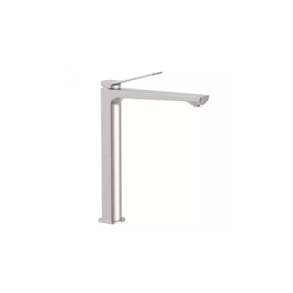 Miscelatore da lavabo prolungato serie Tilt modello TI081ST steel looking Paffoni by CeramicStore | Lo specialista del tuo bagno