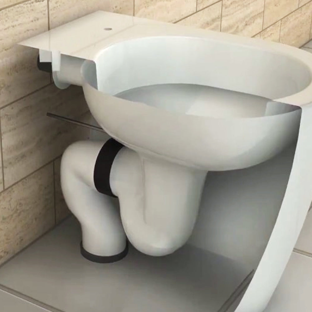  Kit per sanitari scarico traslato per distanza da 12 a 15 cm con curva e raccordo eccentrico by CeramicStore | Lo specialista del tuo bagno