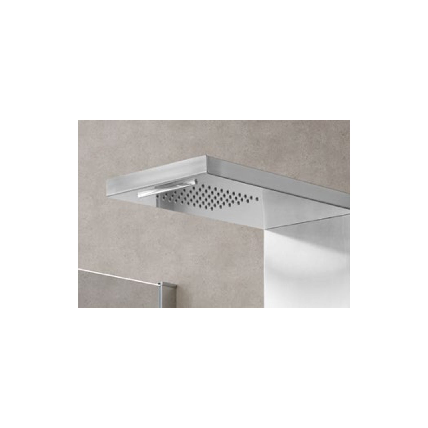 Pannello Doccia Idromassaggio in acciaio Inox Spazzolato con cascata modello Agata 5