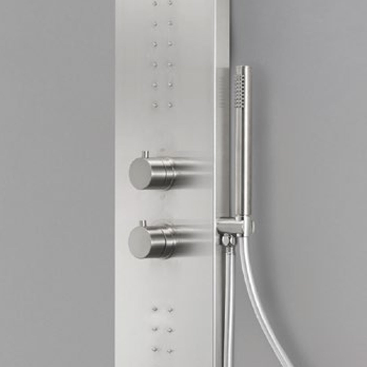 Pannello doccia idromassaggio Caorle acciaio inox miscelatore incasso a 3 vie 2