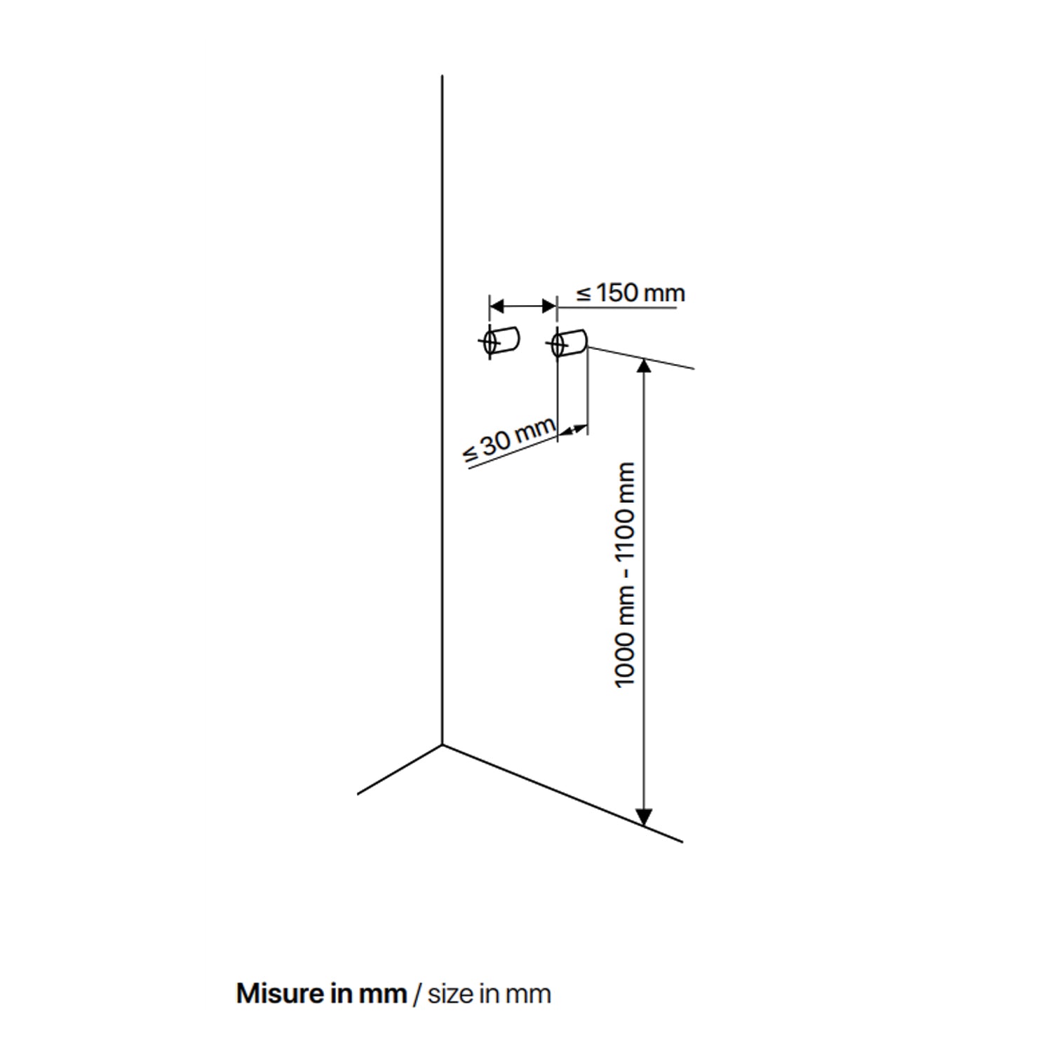 Pannello doccia idromassaggio Jesolo acciaio inox nero opaco miscelatore incasso a 3 vie 5