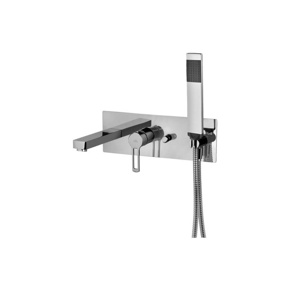 Miscelatore vasca a incasso a parete con doccia duplex serie Ringo modello RIN001CR cromo Paffoni by CeramicStore | Lo specialista del tuo bagno