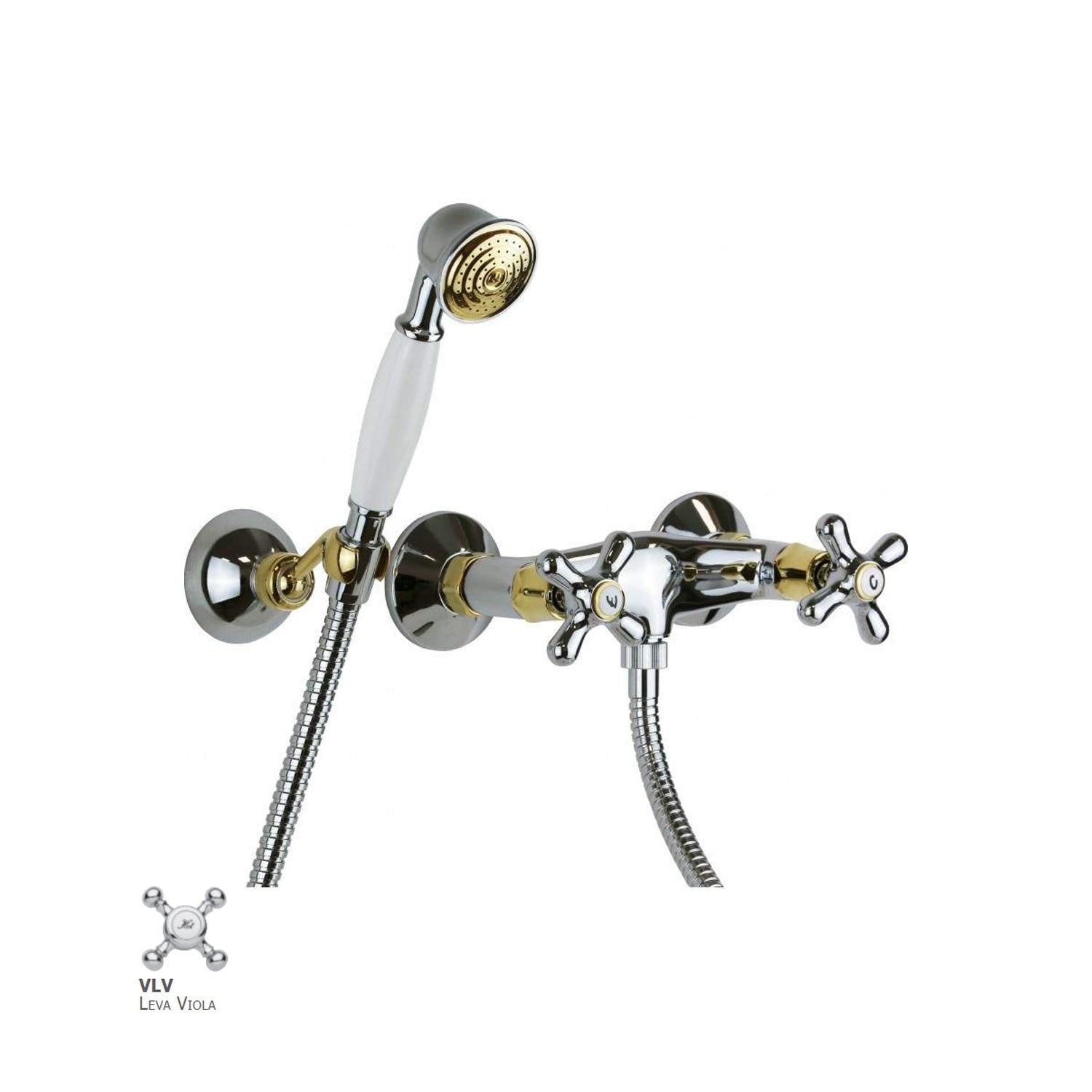 Gruppo doccia Paffoni serie Viola - Cromo/Gold finish by CeramicStore | Lo specialista del tuo bagno
