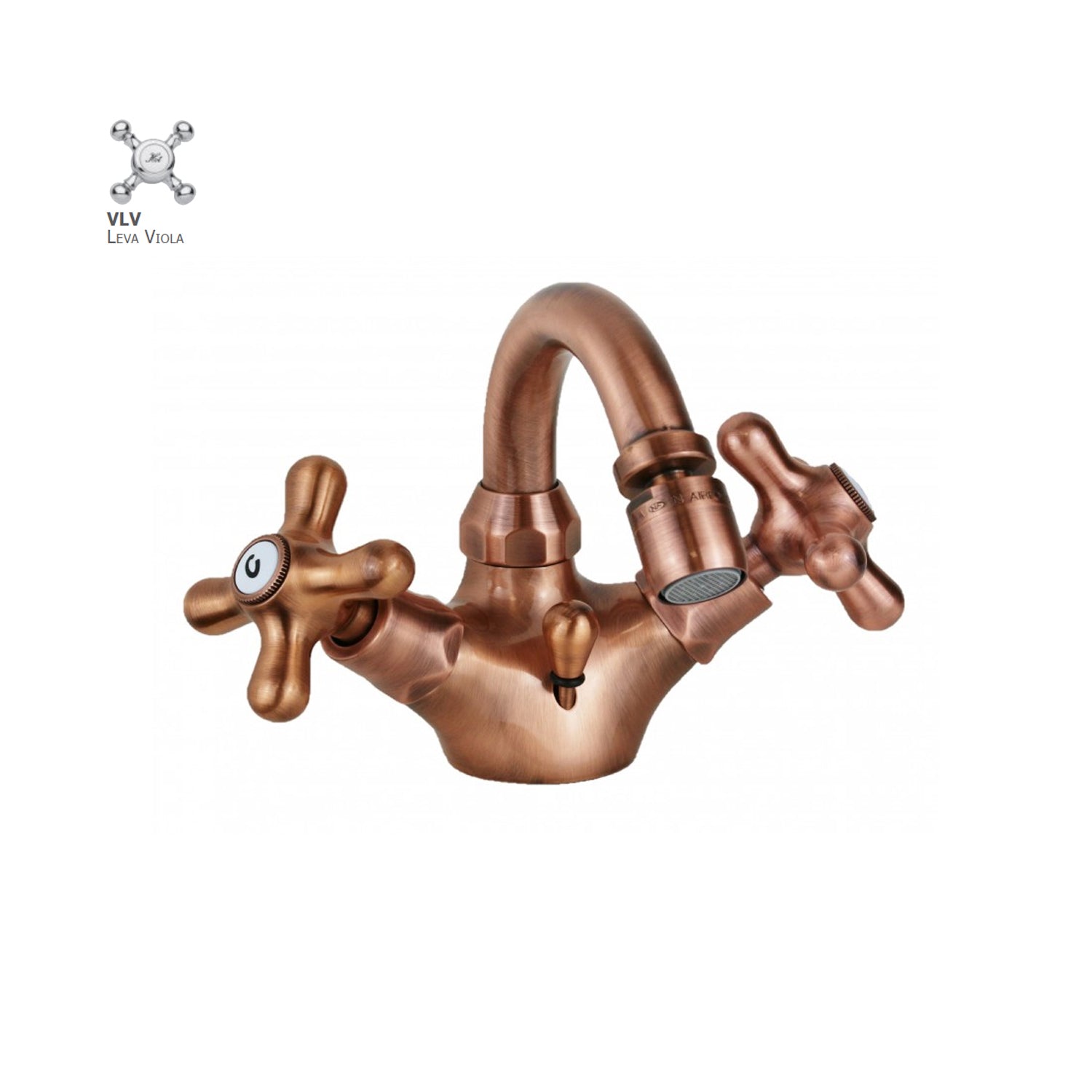 Monoforo bidet senza scarico con canna orientabile Paffoni serie Viola - Ramato by CeramicStore | Lo specialista del tuo bagno