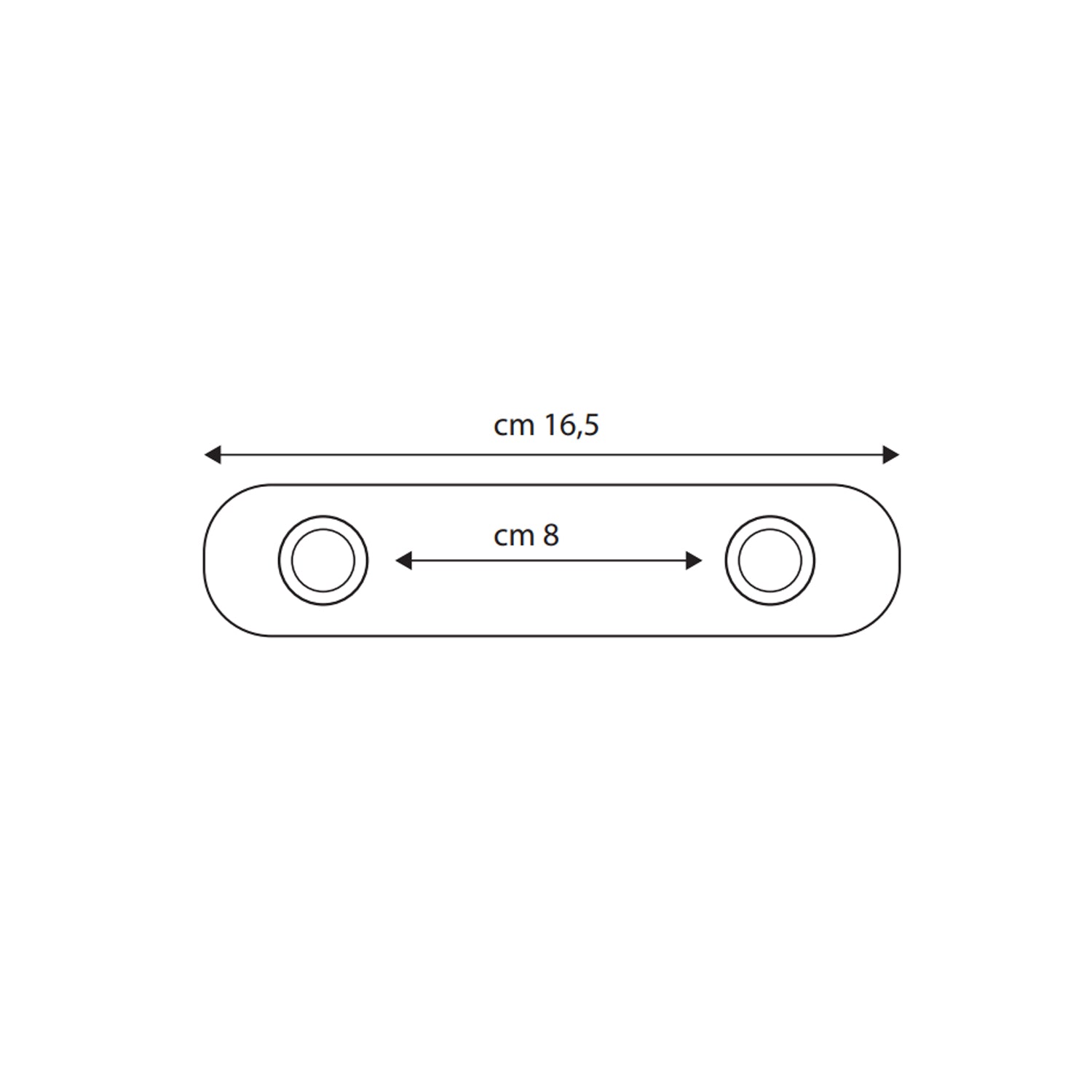 Appendino multiplo 2 posti BathCore serie Giulia - Cromo 2