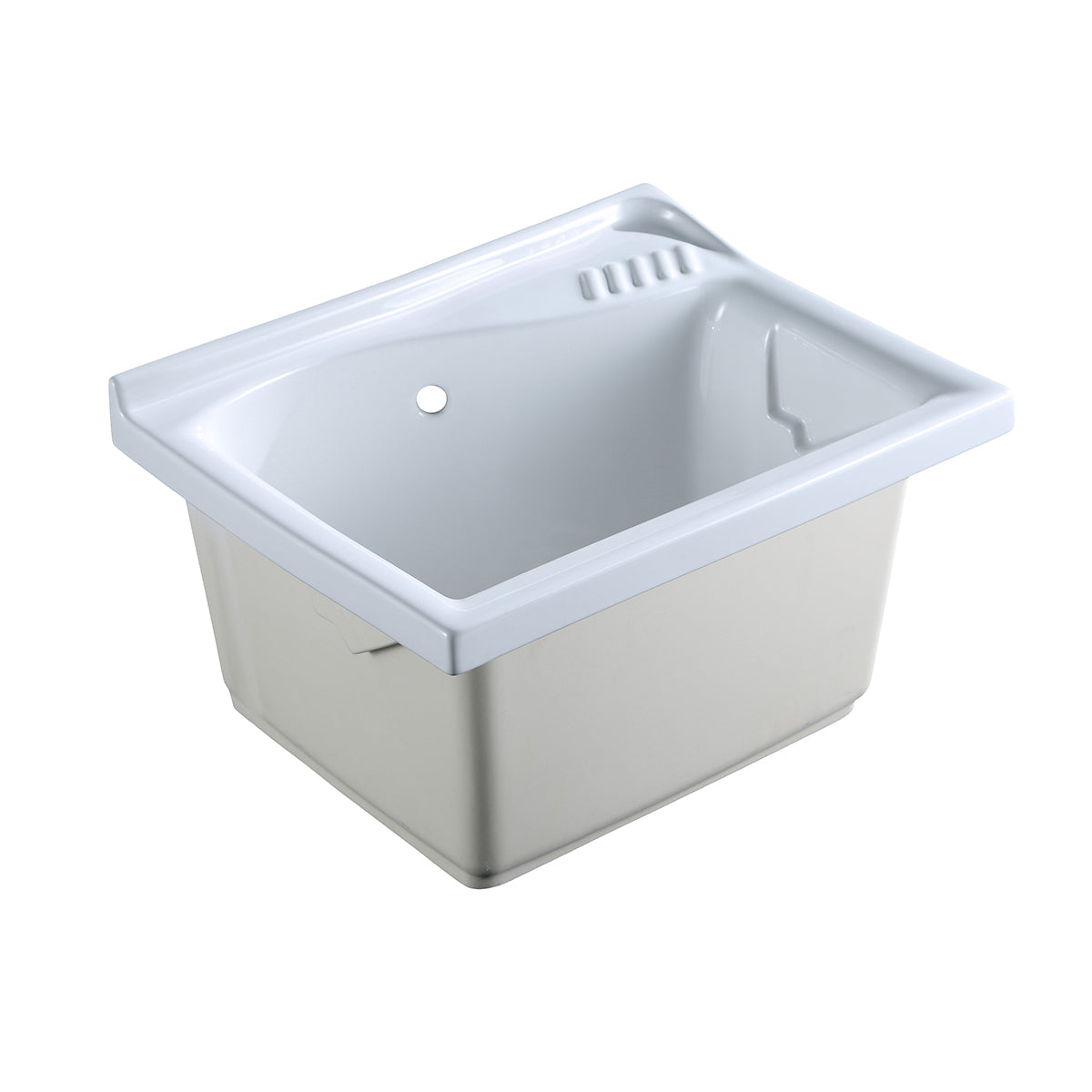 Lavatoio in ceramica senza strizzatoio BathCore - 61 x 50 cm