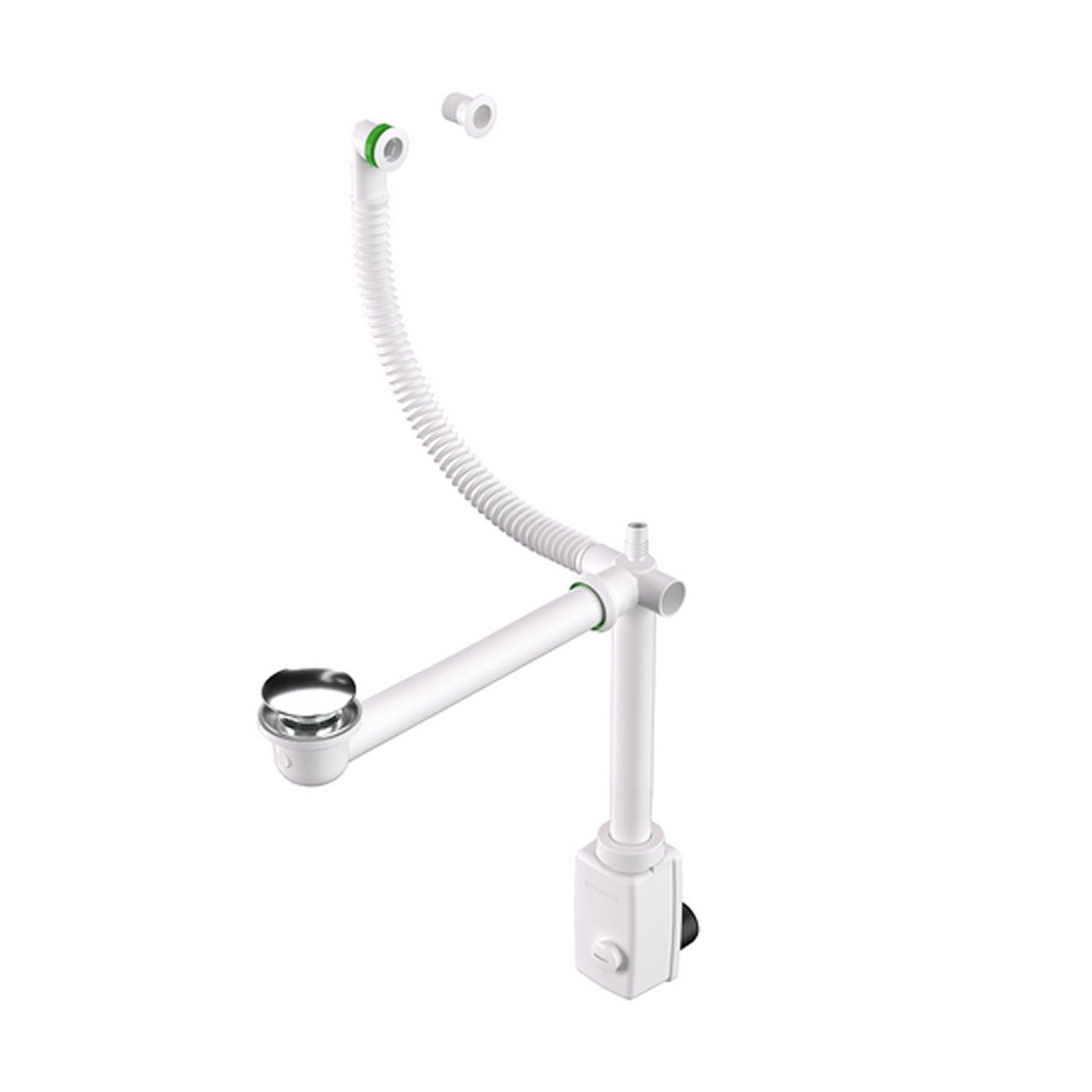 Sifone salvaspazio con piletta click-clack Isidoro ø 65 mm x ø 32/40 mm