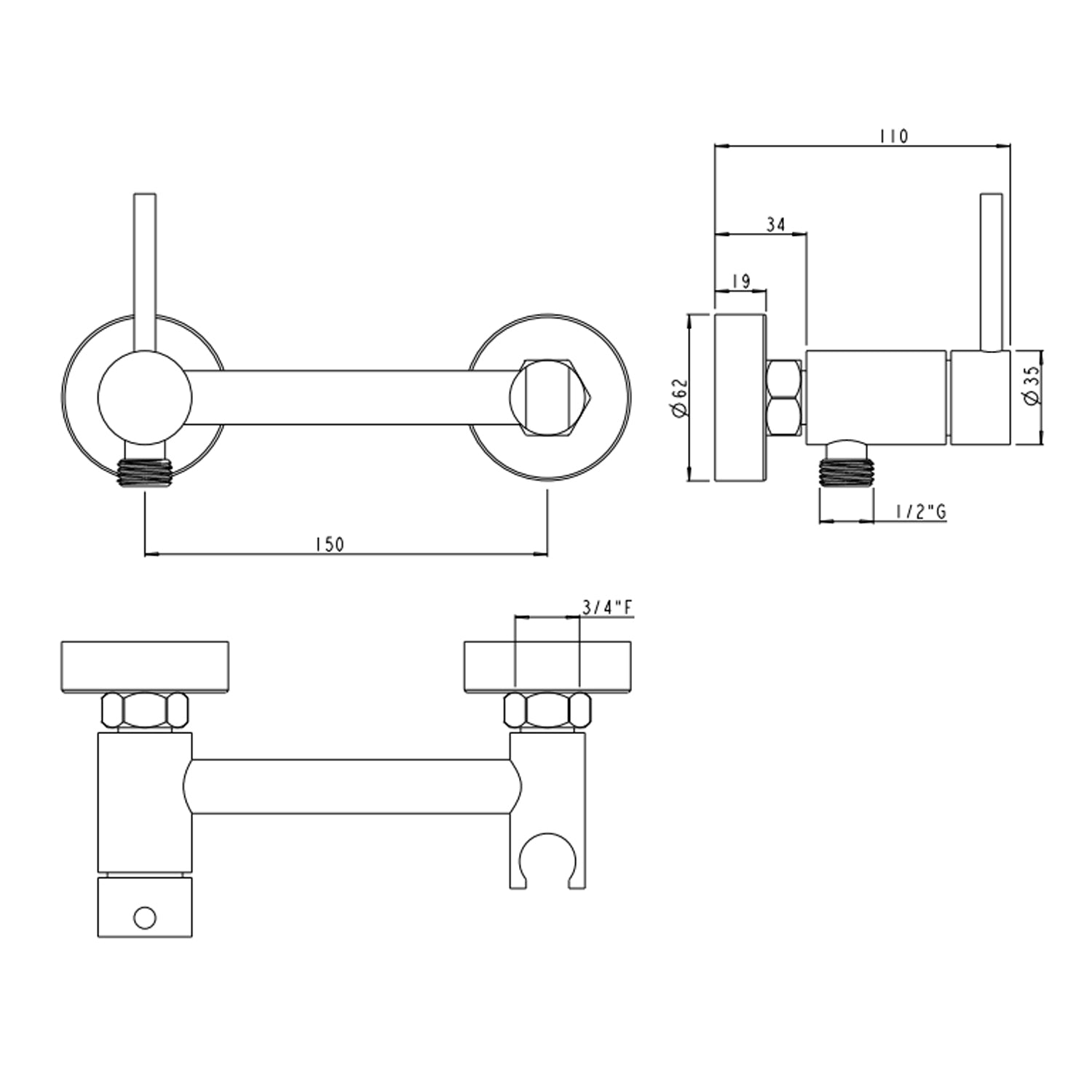  miscelatore e flessibile in ottone by CeramicStore | Lo specialista del tuo bagno